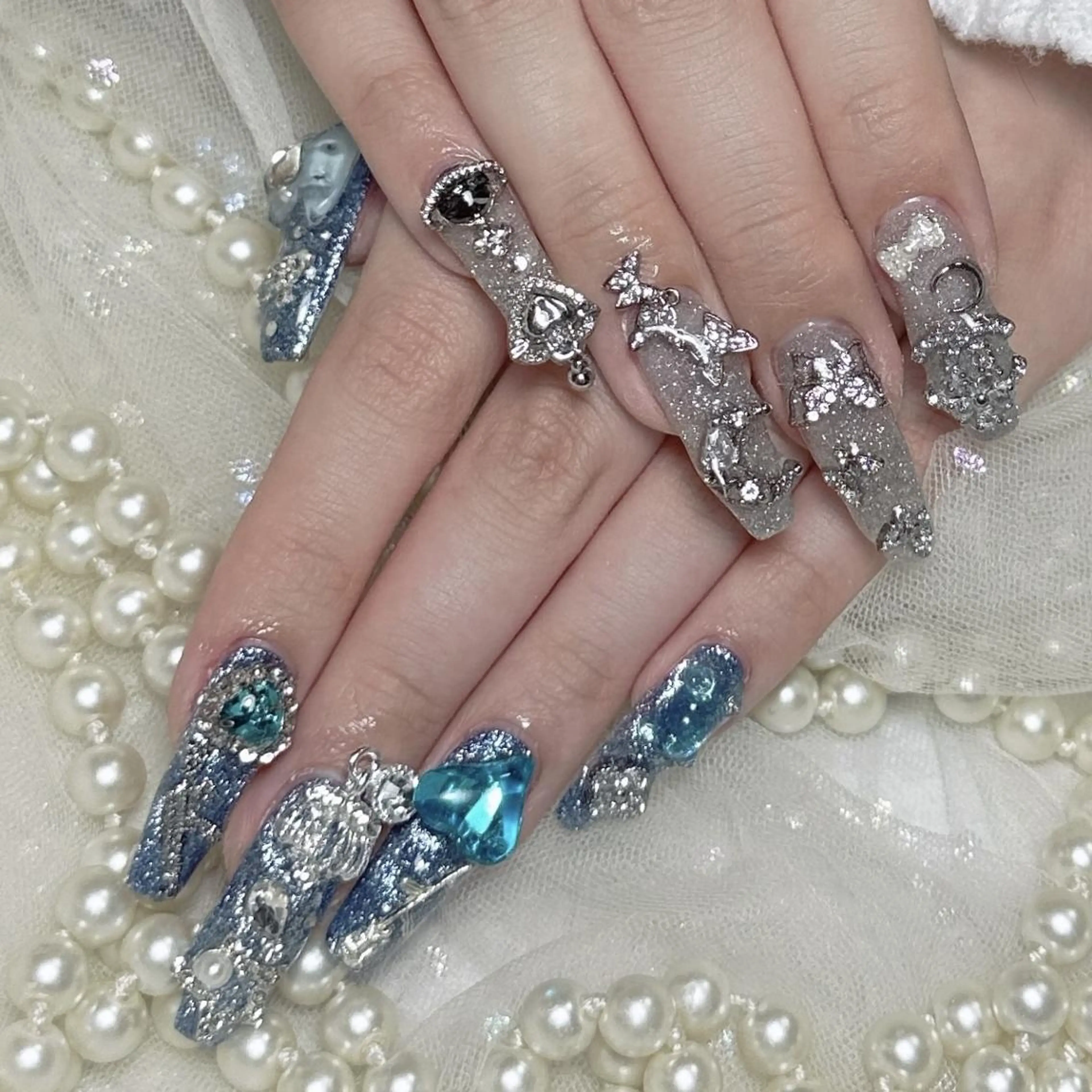 🎀スカルプ長さだし+持込デザイン18980(ゴテゴテデザインok！）【初回ジェルオフ無料ケア込み】の写真