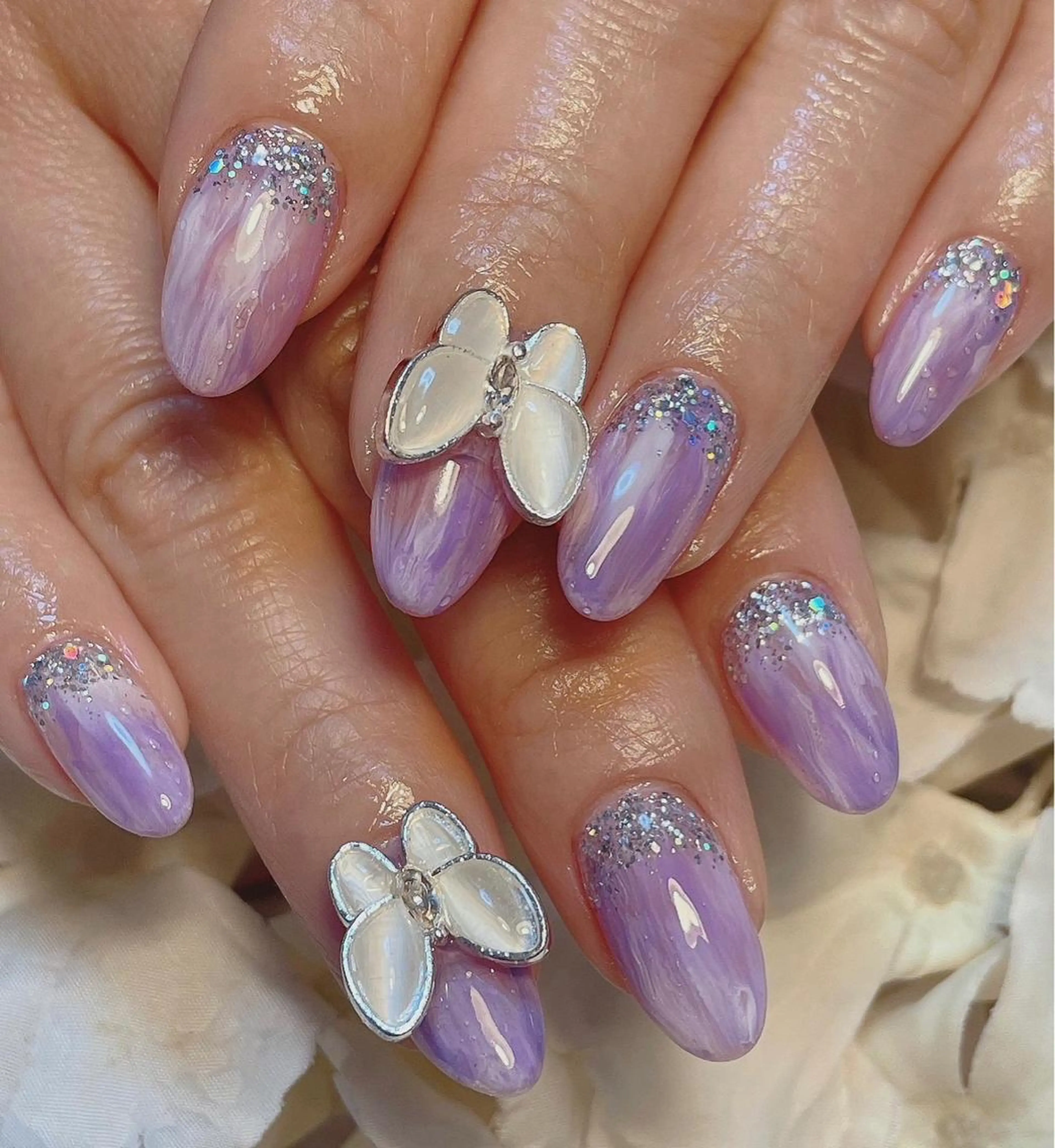 セミロング フットネイル TAKAMATSU RINAのネイルデザイン