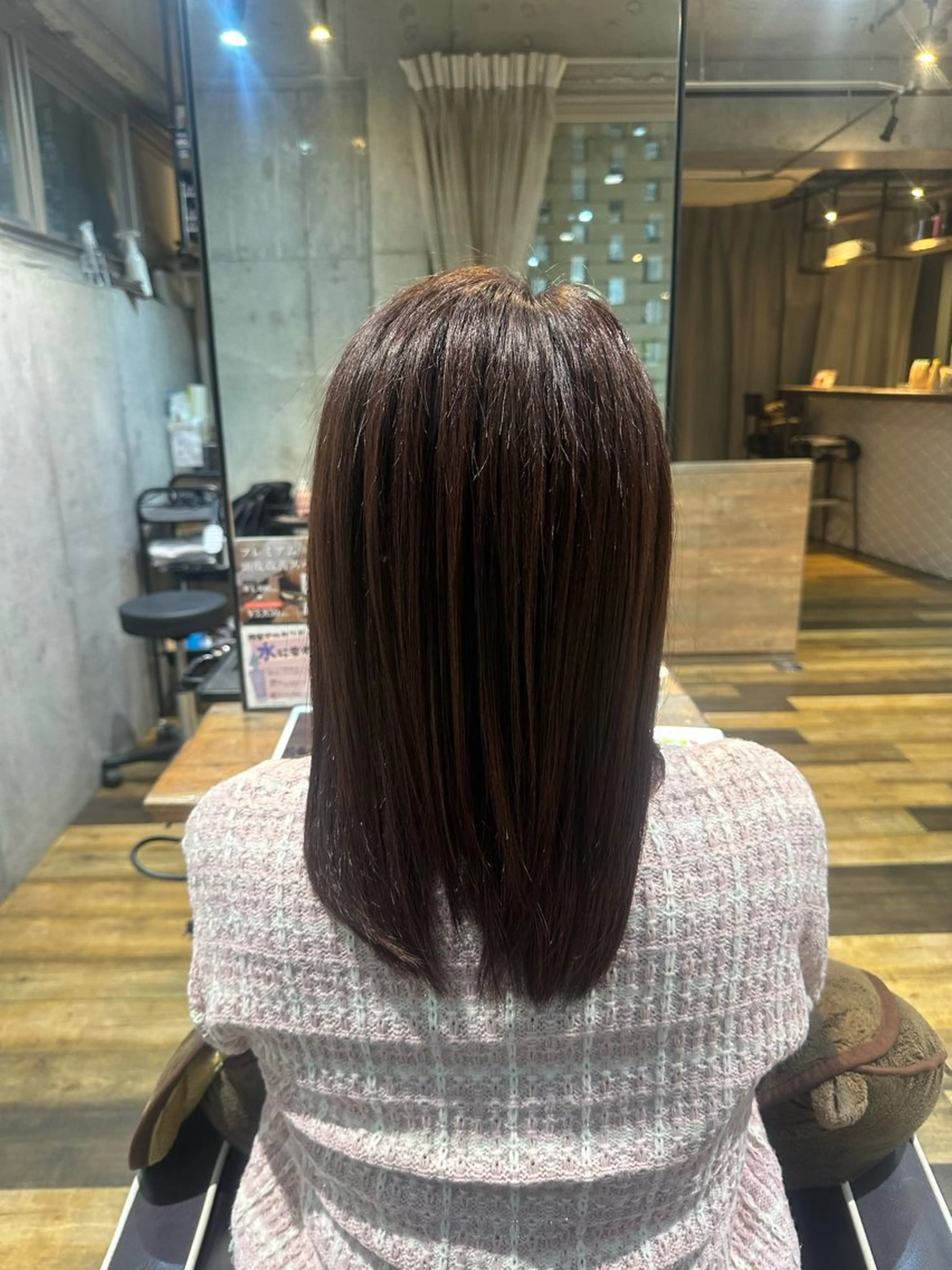 セミロング カラー ヘアカラー flannel 優介のヘアスタイル