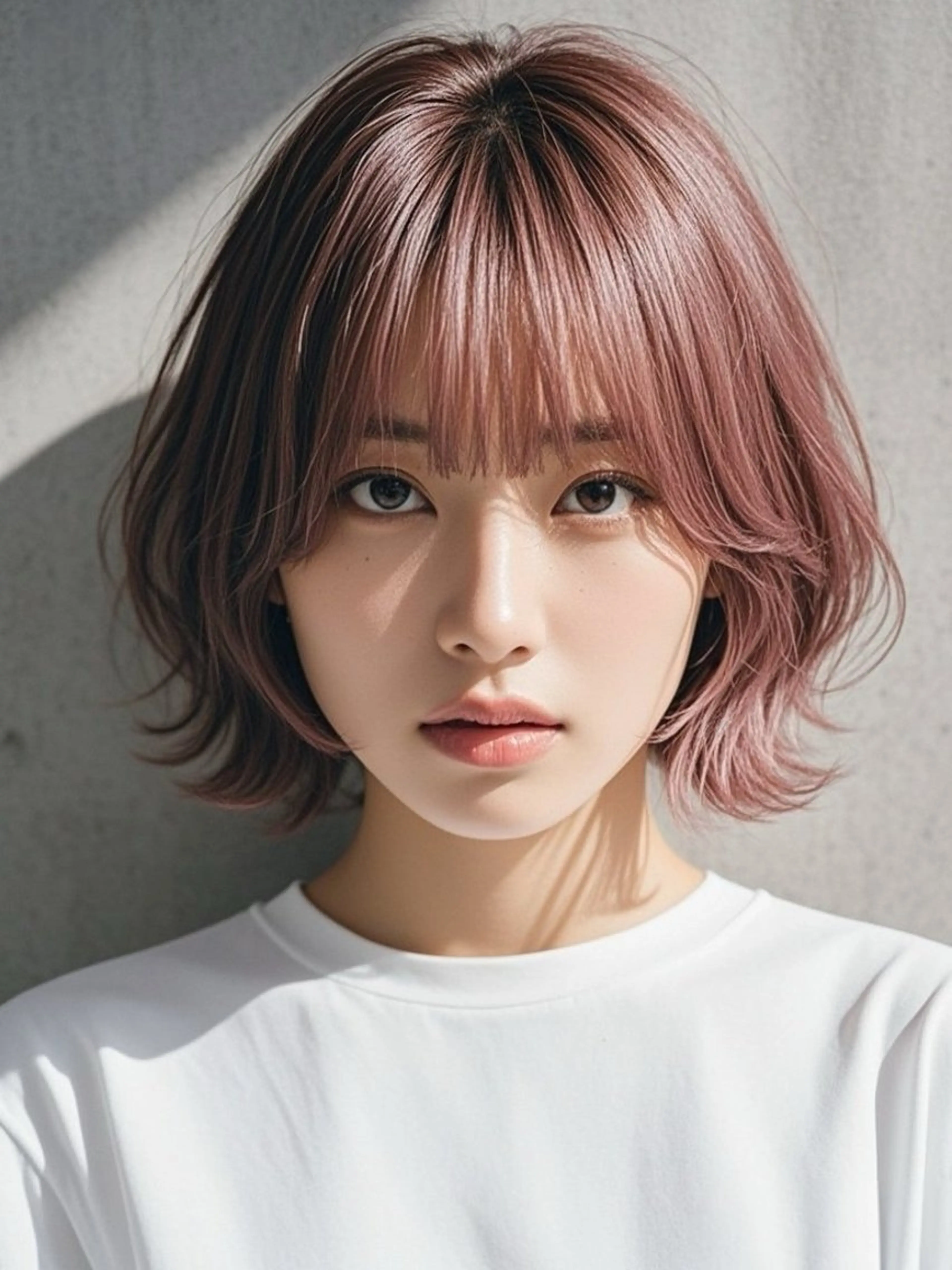 ミディアム ショートボブ ミディアムレイヤー ミディアムパーマ アッシュ ボブ カット ヘアカラー トリートメント ウルフカット 811 大阪梅田 ウルフのヘアスタイル