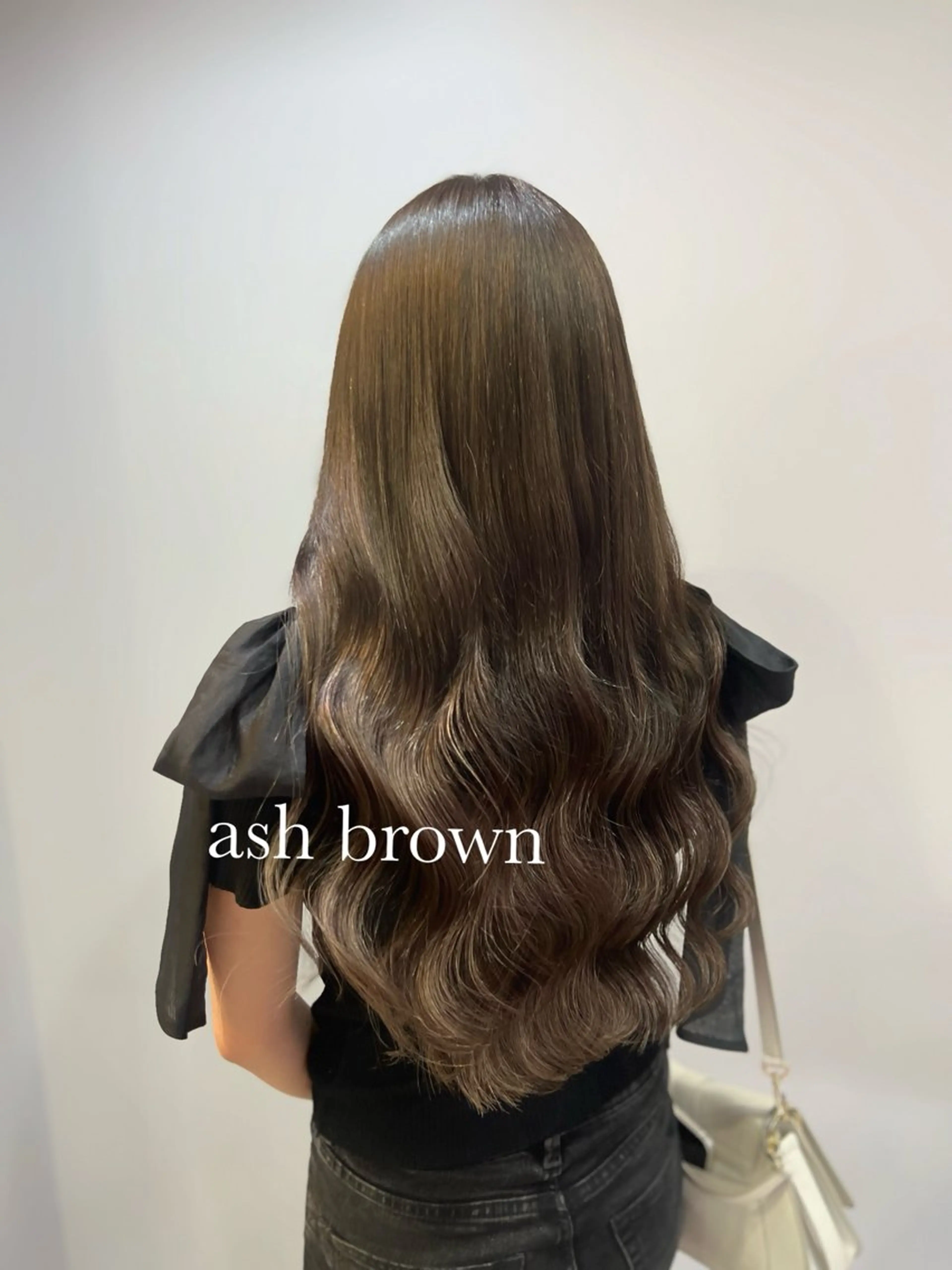 ロング アッシュ アッシュブラウン エクステ salon COCO ここなのヘアスタイル
