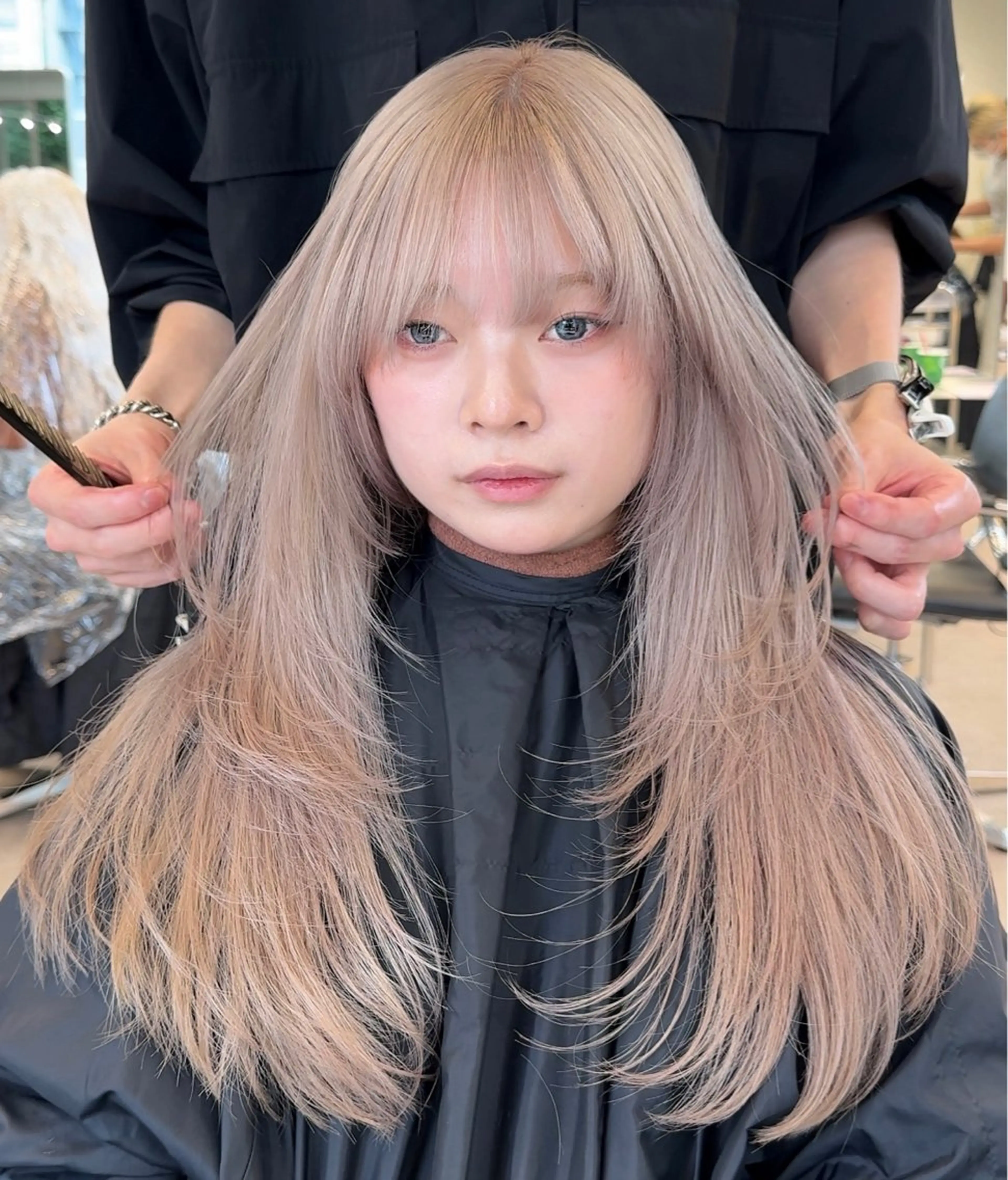 ロング カラー カット 原宿ブリーチカラー /三藤みさきのヘアスタイル