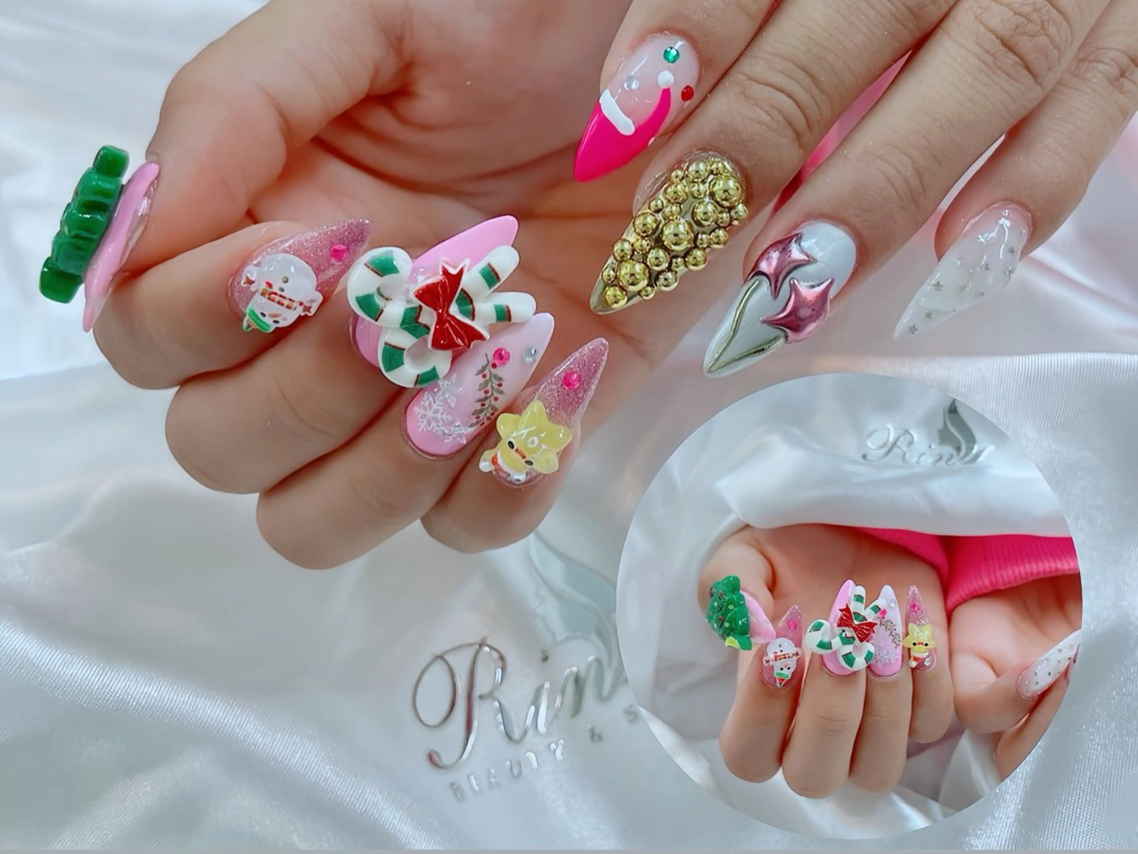 ネイル 成人式 ハンドネイル Rin Nail 新大久保店のネイルデザイン