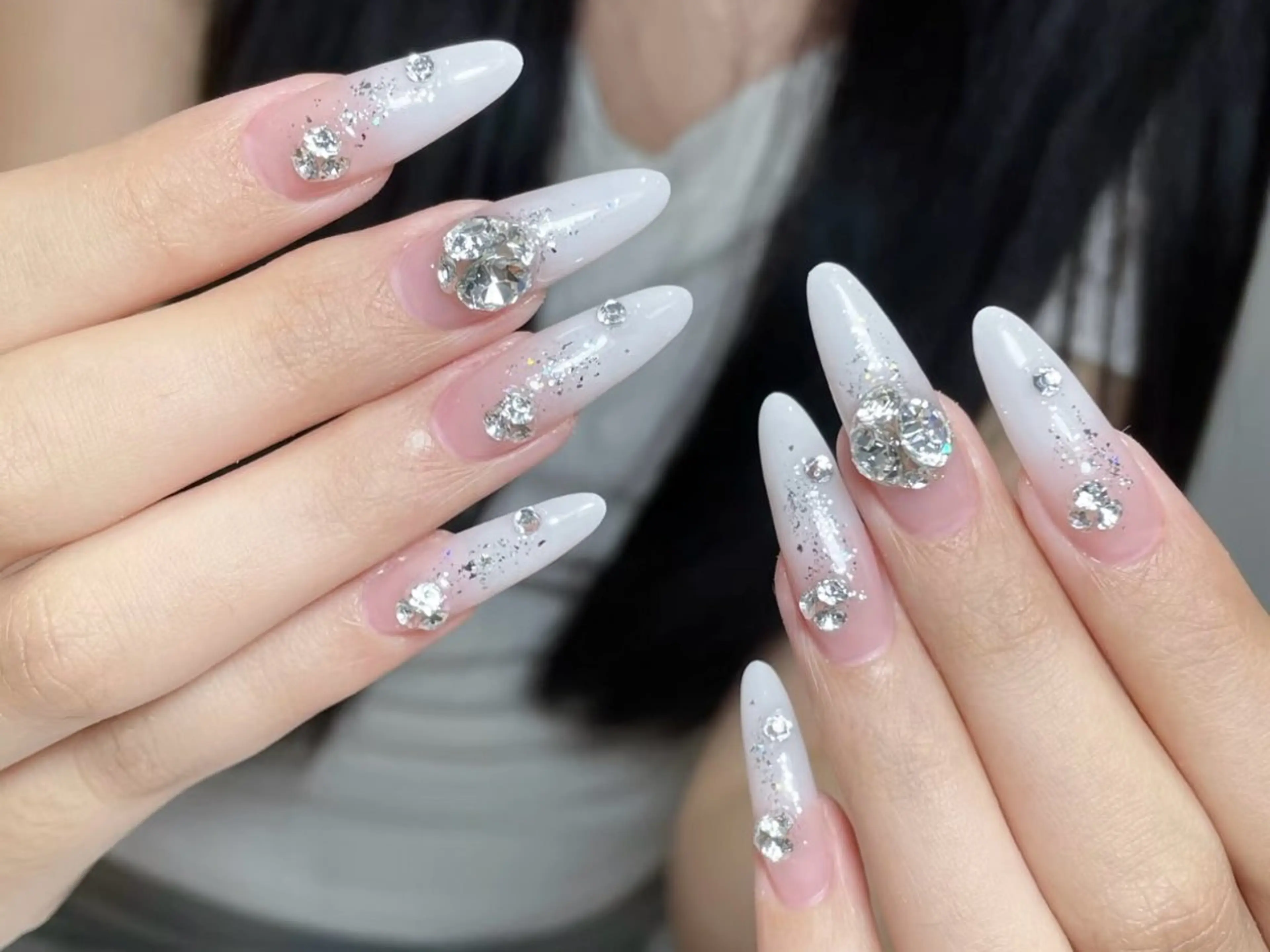 ネイル フットネイル ジェルネイル マグネットネイル 持ち込み オフィスネイル ハンドネイル Venus nail チップ長さだし専門店のネイルデザイン