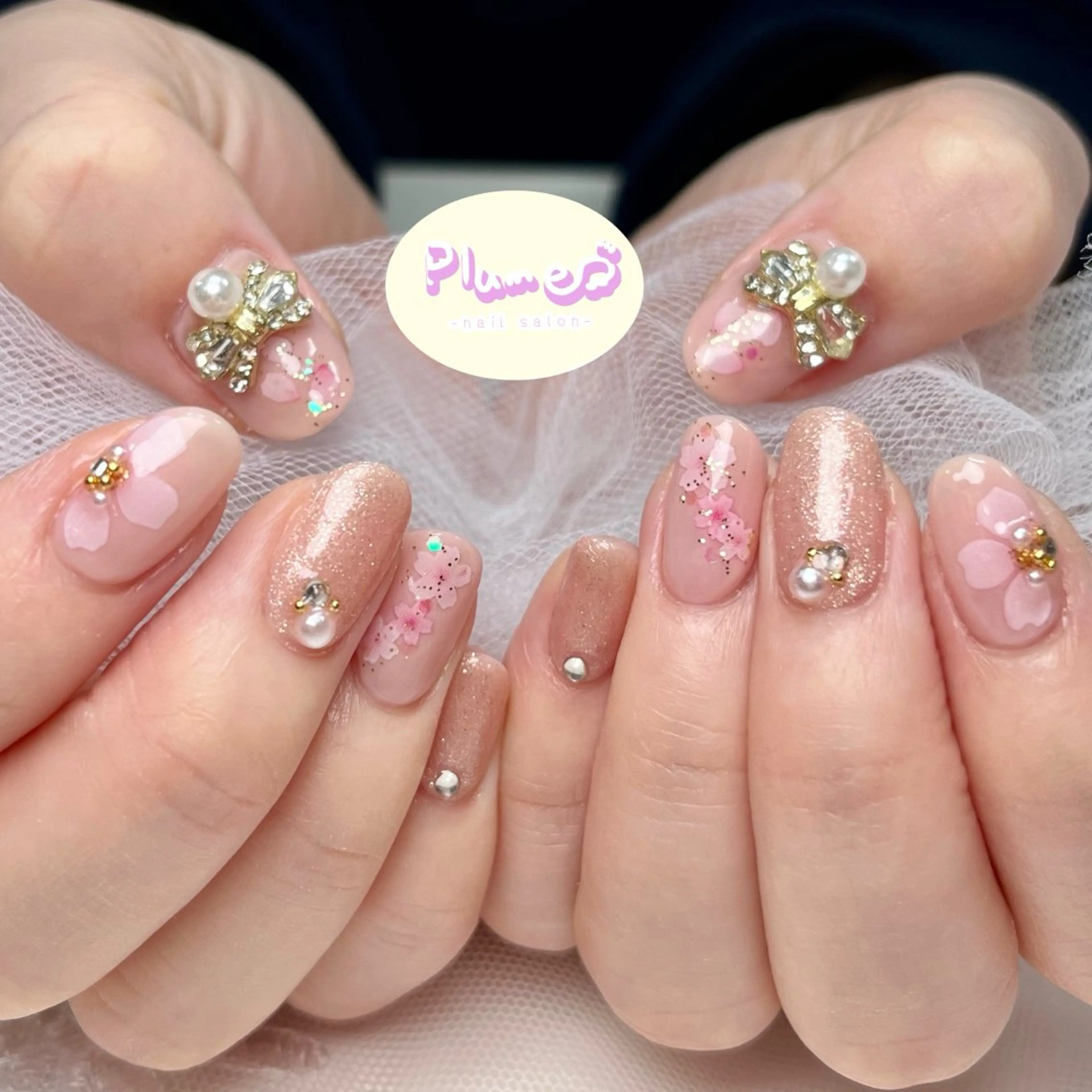 ネイル ハンドネイル plume nail ☆韓国ネイルのネイルデザイン