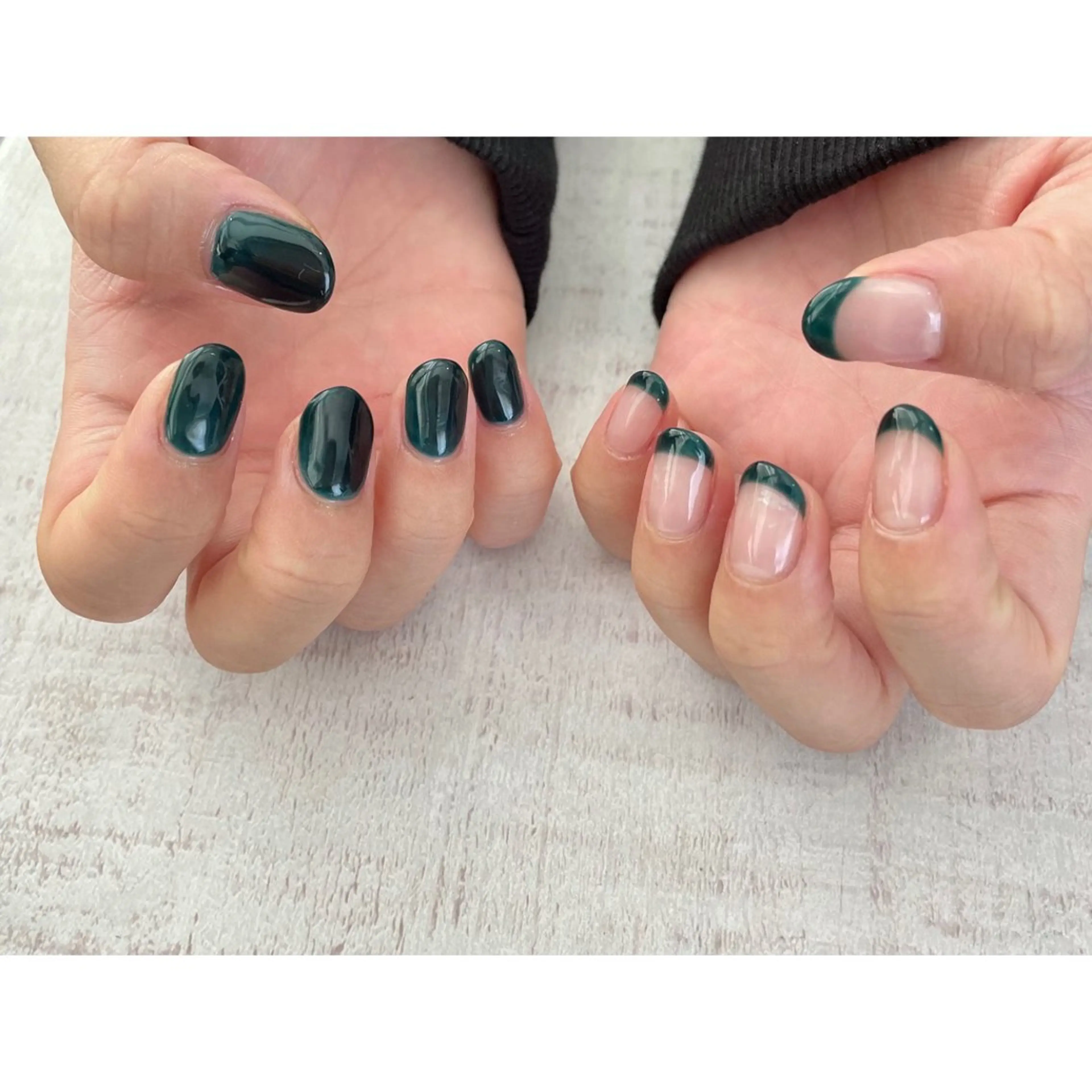 𖥧handジェルオフオン ワンカラーorグラデorフレンチの写真