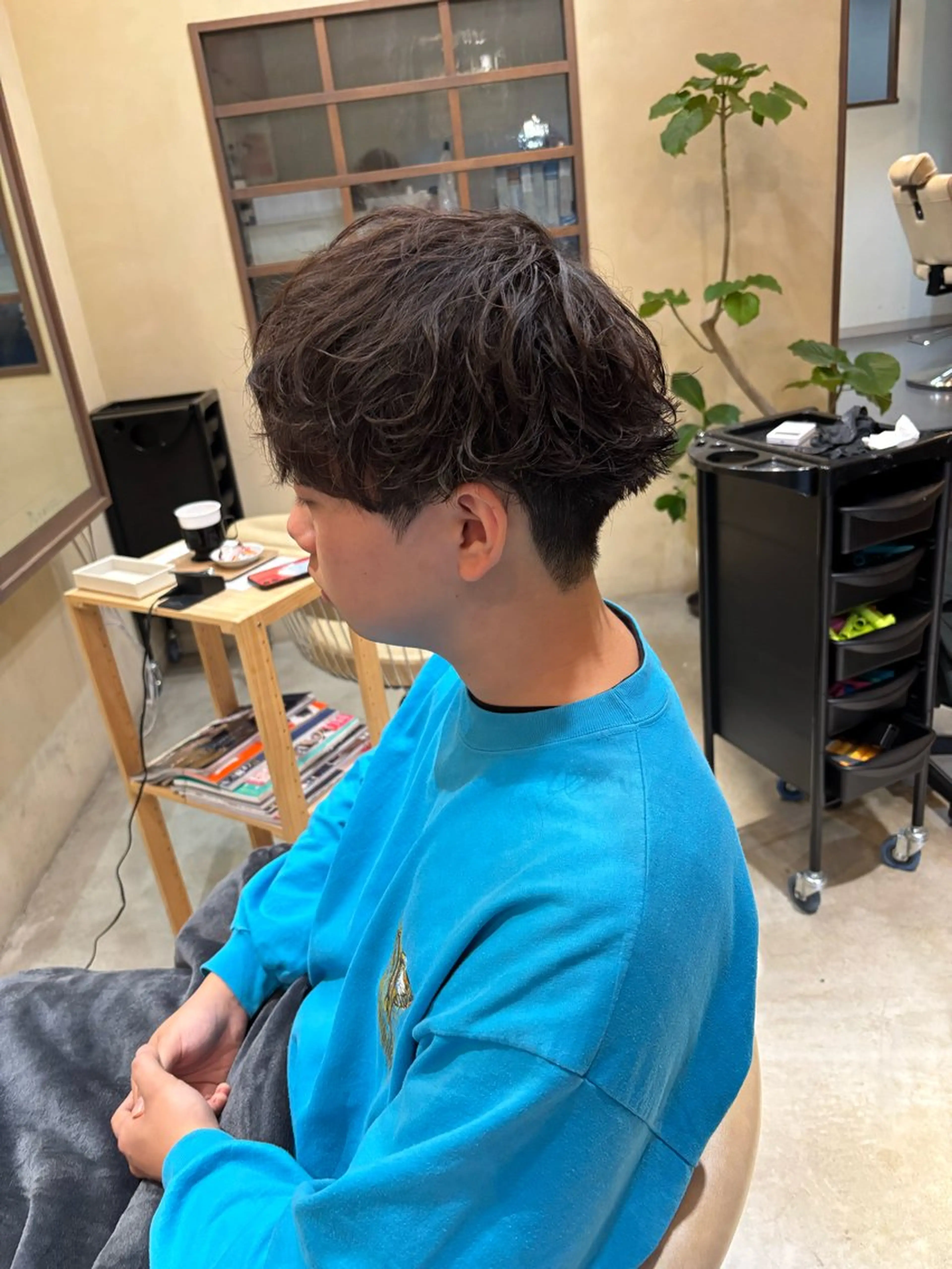ショート メンズ カット パーマ 鹿児島 TSUBASAのヘアスタイル