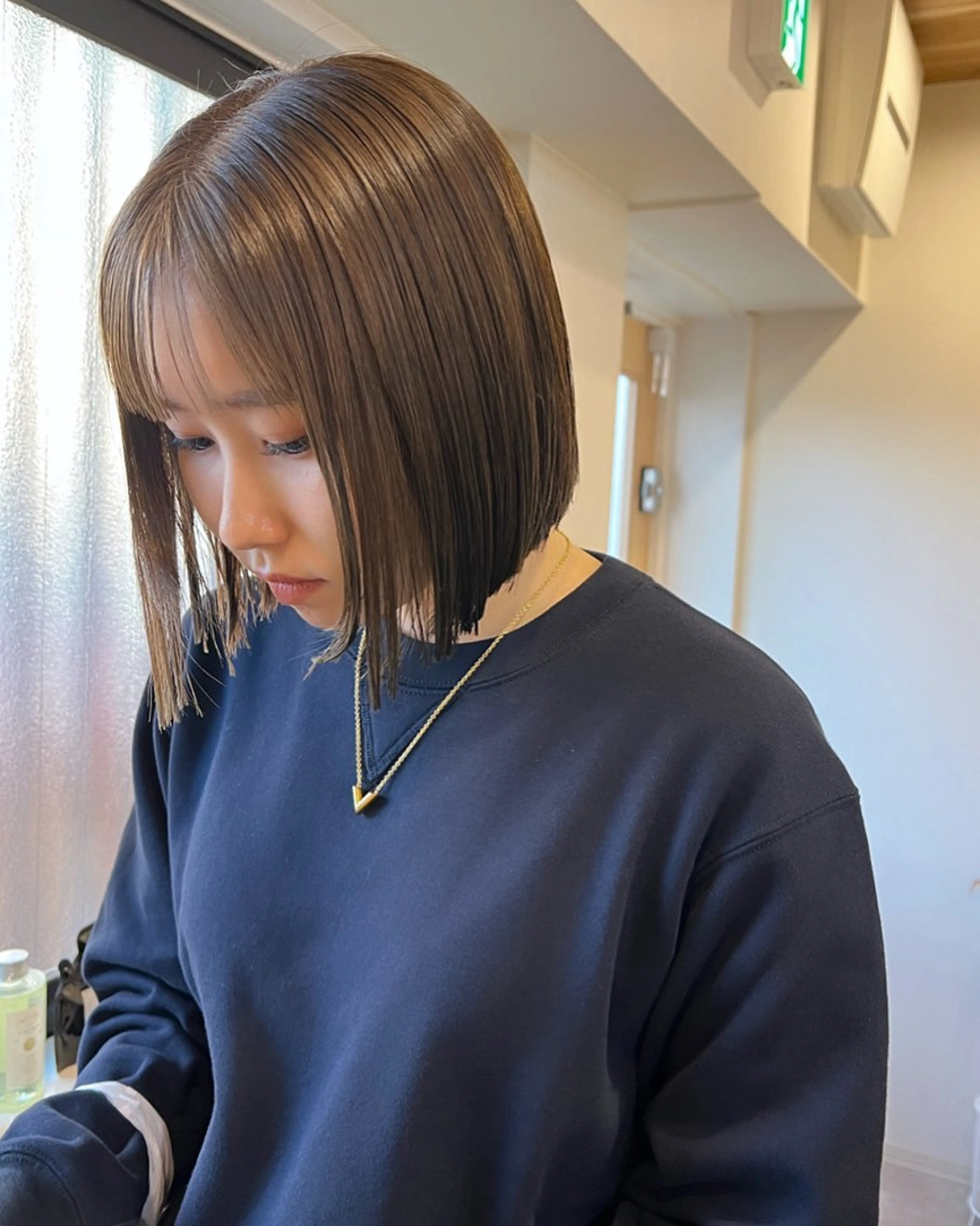 ショート カラー カット ヘアカラー 縮毛矯正 トリートメント トレンドと似合わせ/ マンツーマン/西上楓のヘアスタイル