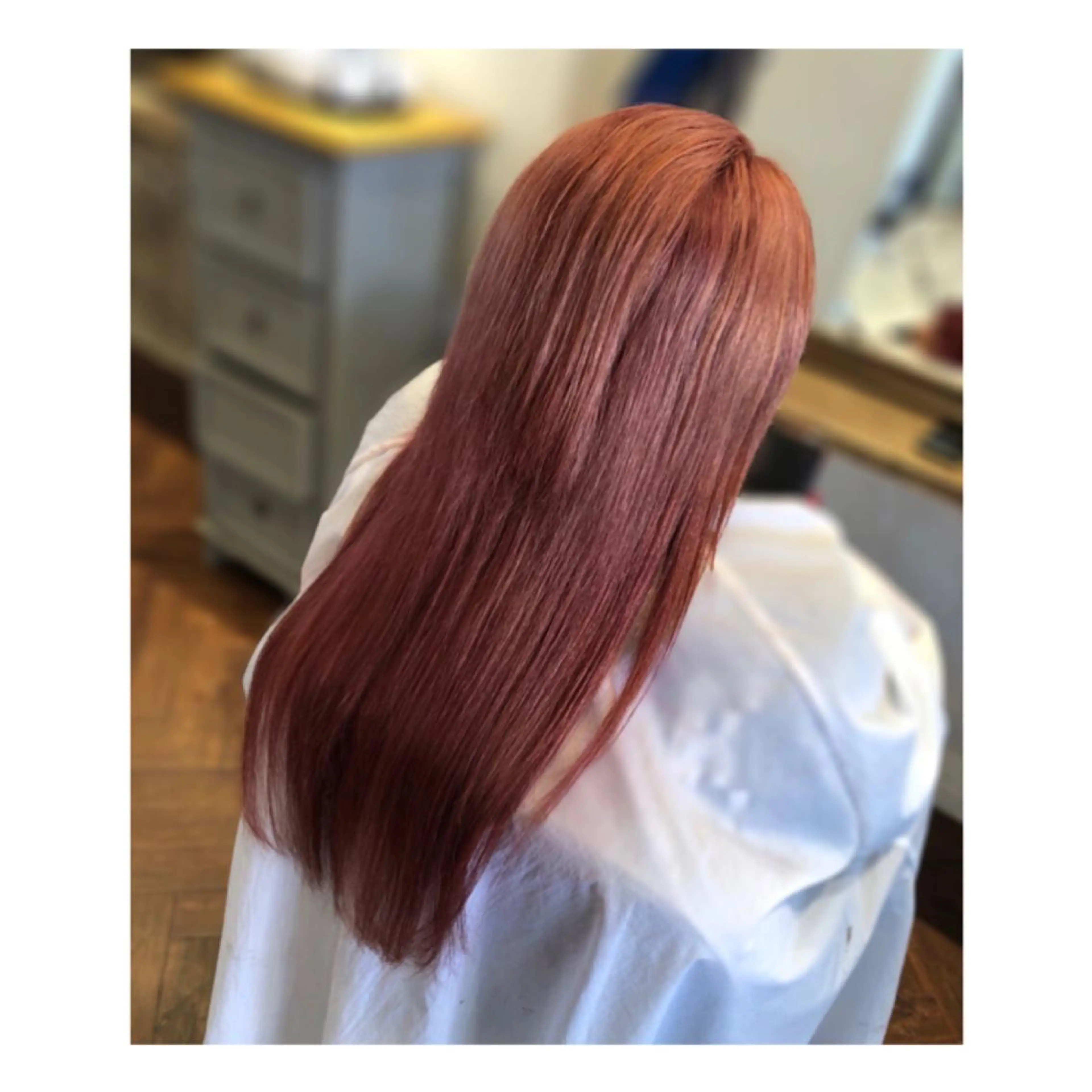 ロング カラー ベージュカラー ピンクカラー ピンクベージュ まちだ ひとみのヘアスタイル