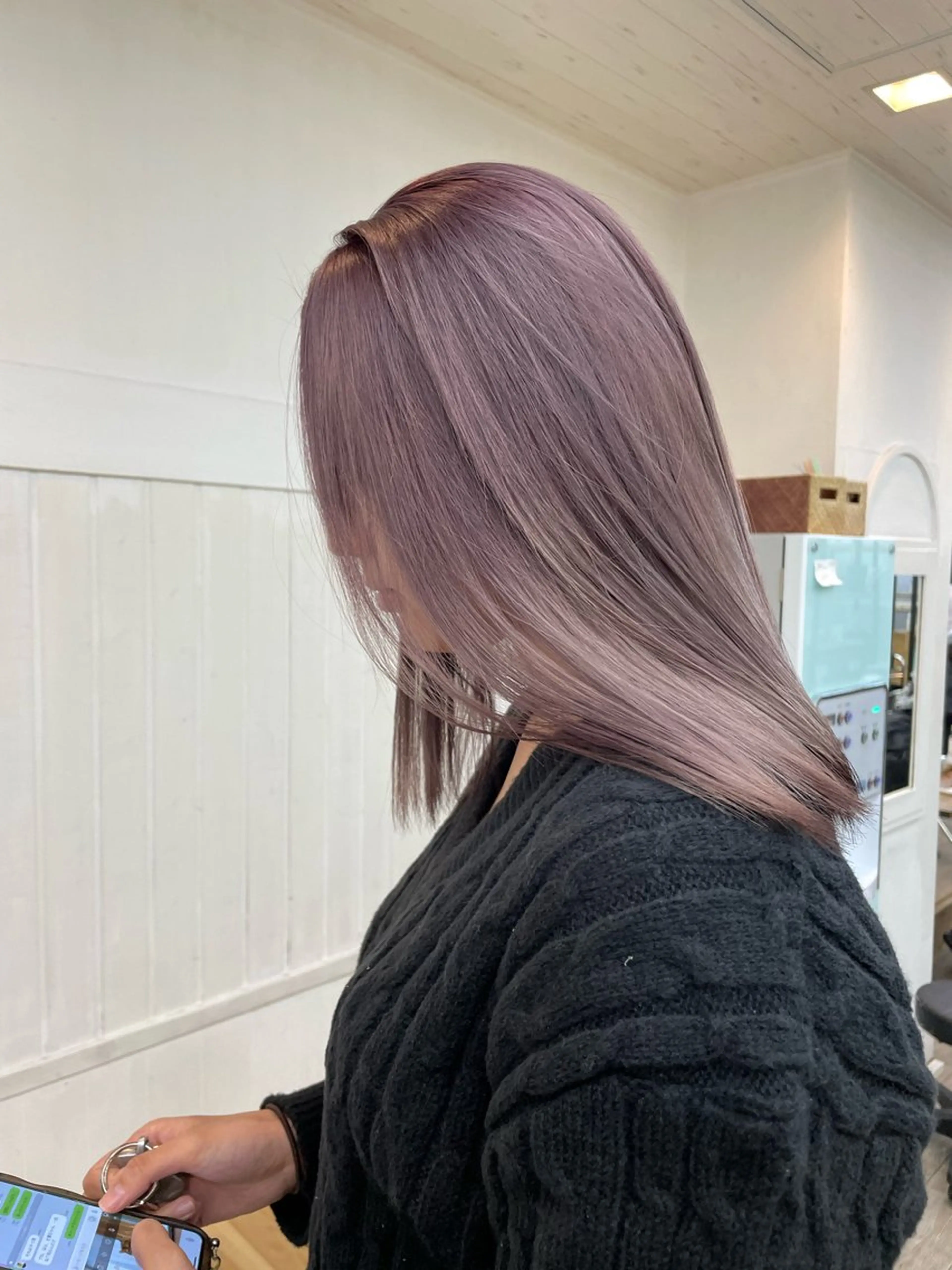 ミディアム カラー カット ヘアカラー HIKARU副店長/ ✨️髪質改善のヘアスタイル