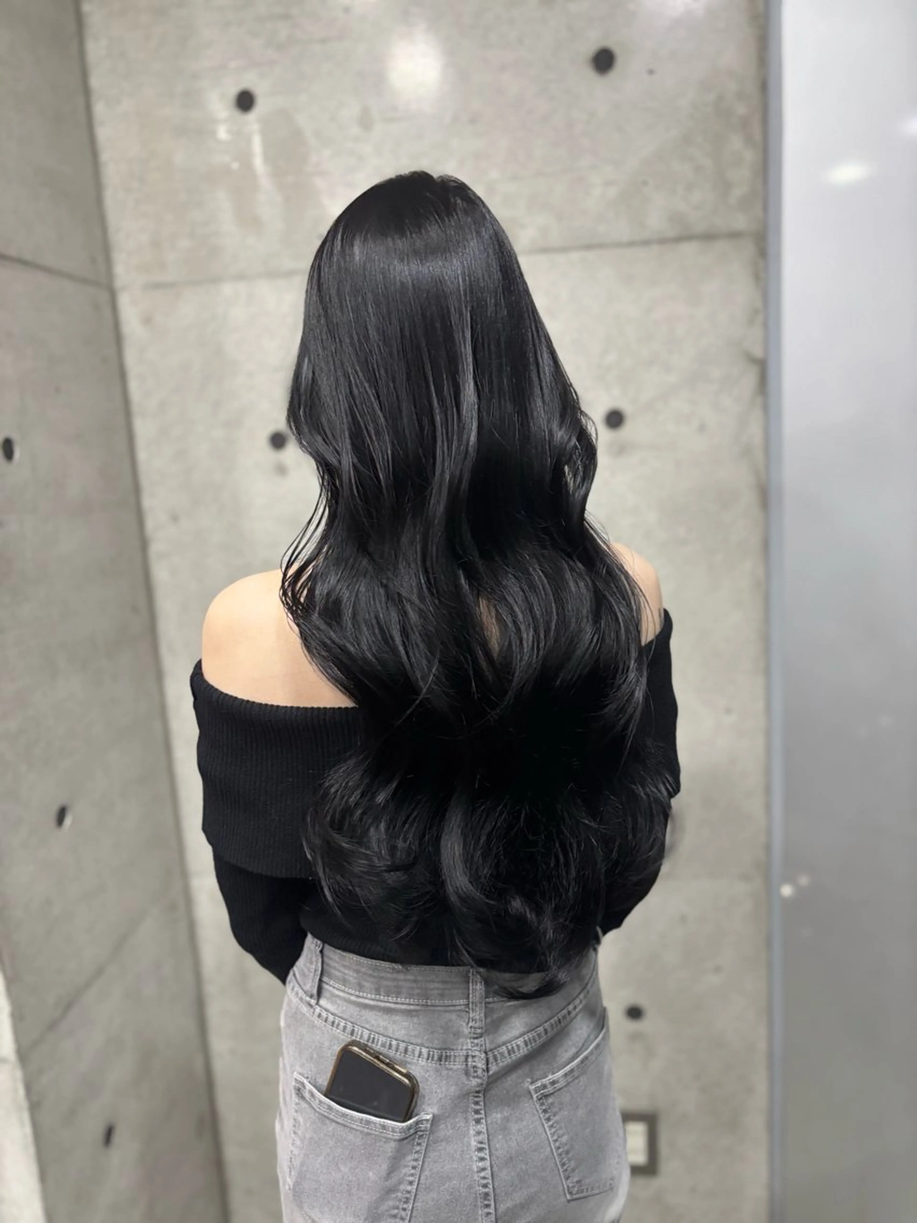 韓国式カット+カラー+Aujuaトリートメント🖤の写真