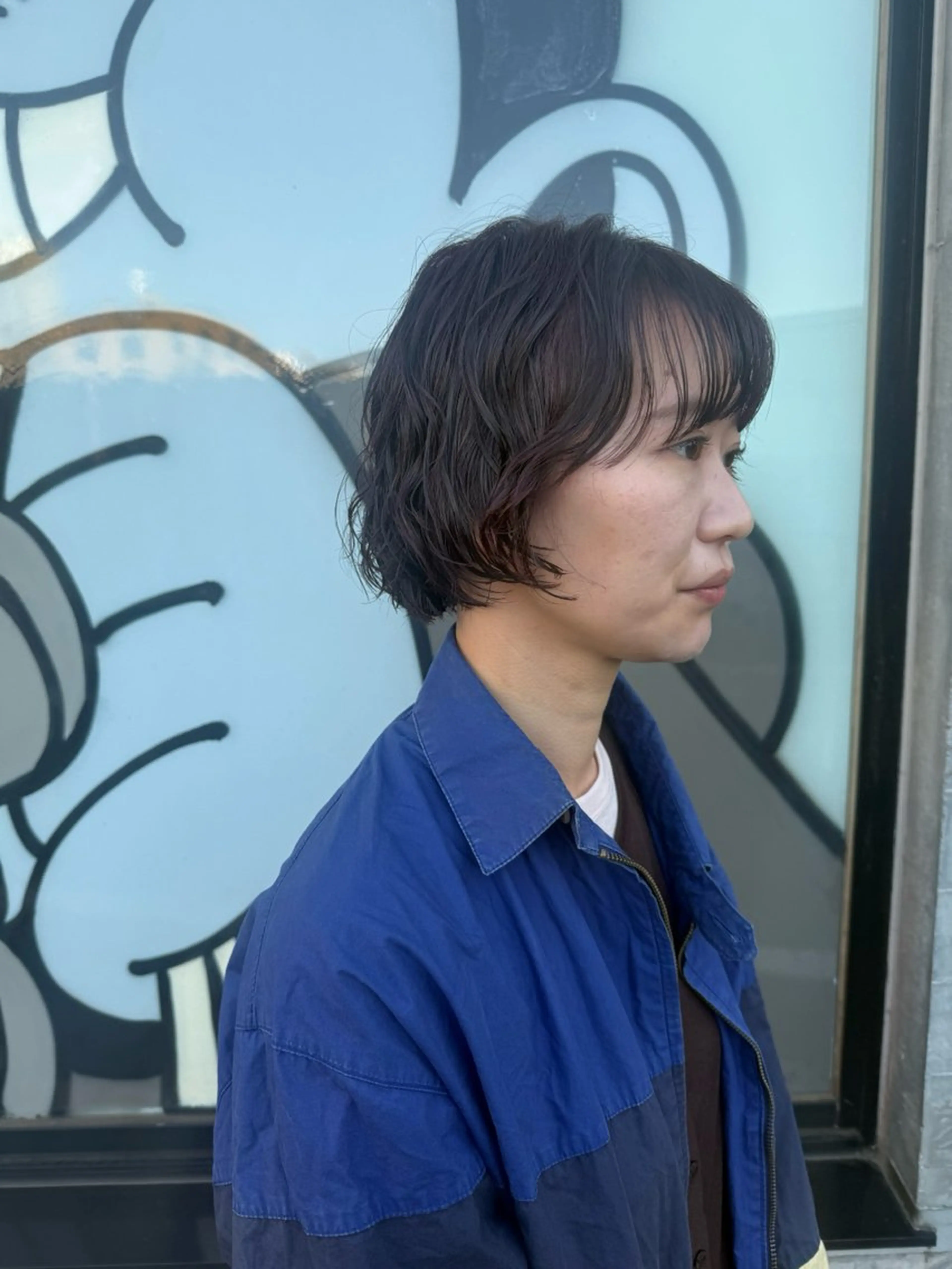 ミディアム カット パーマ トリートメント デジタルパーマ/ ウェーブパーマ/神野のヘアスタイル