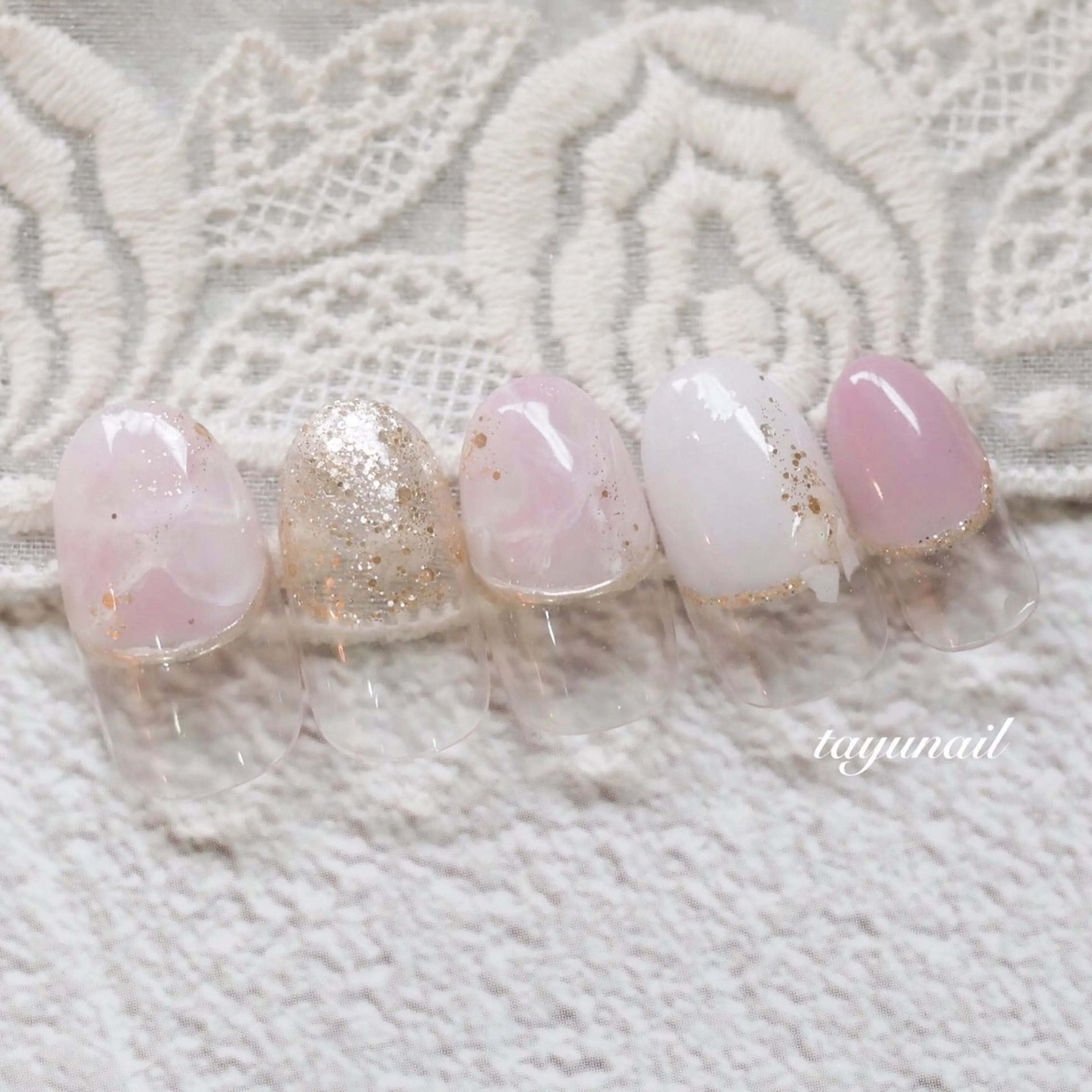 ネイル アートネイル ジェルネイル パラジェル 夏ネイル ネイルサロン 【たゆnail】のネイルデザイン
