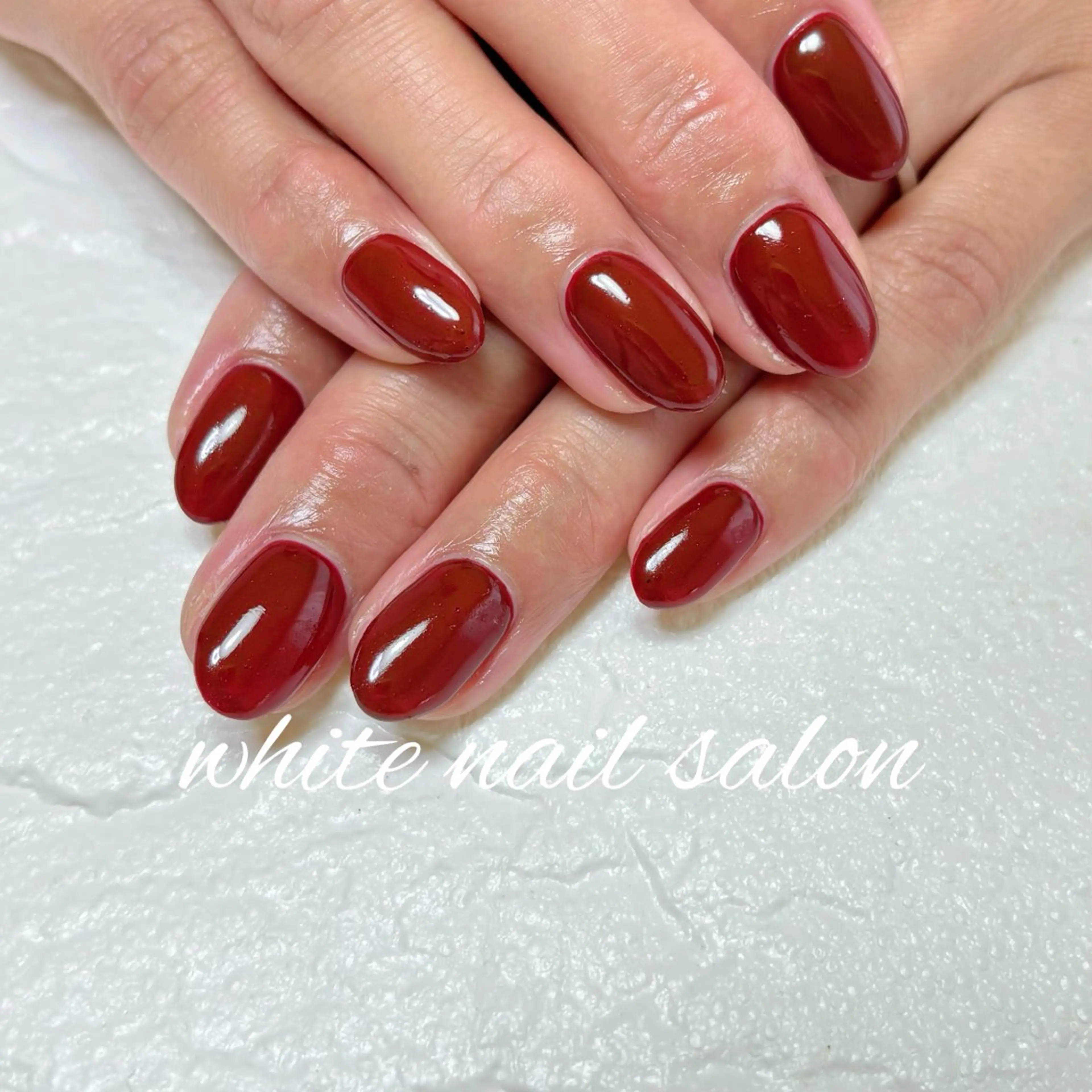 ネイル フットネイル シンプルネイル white nail salonのネイルデザイン