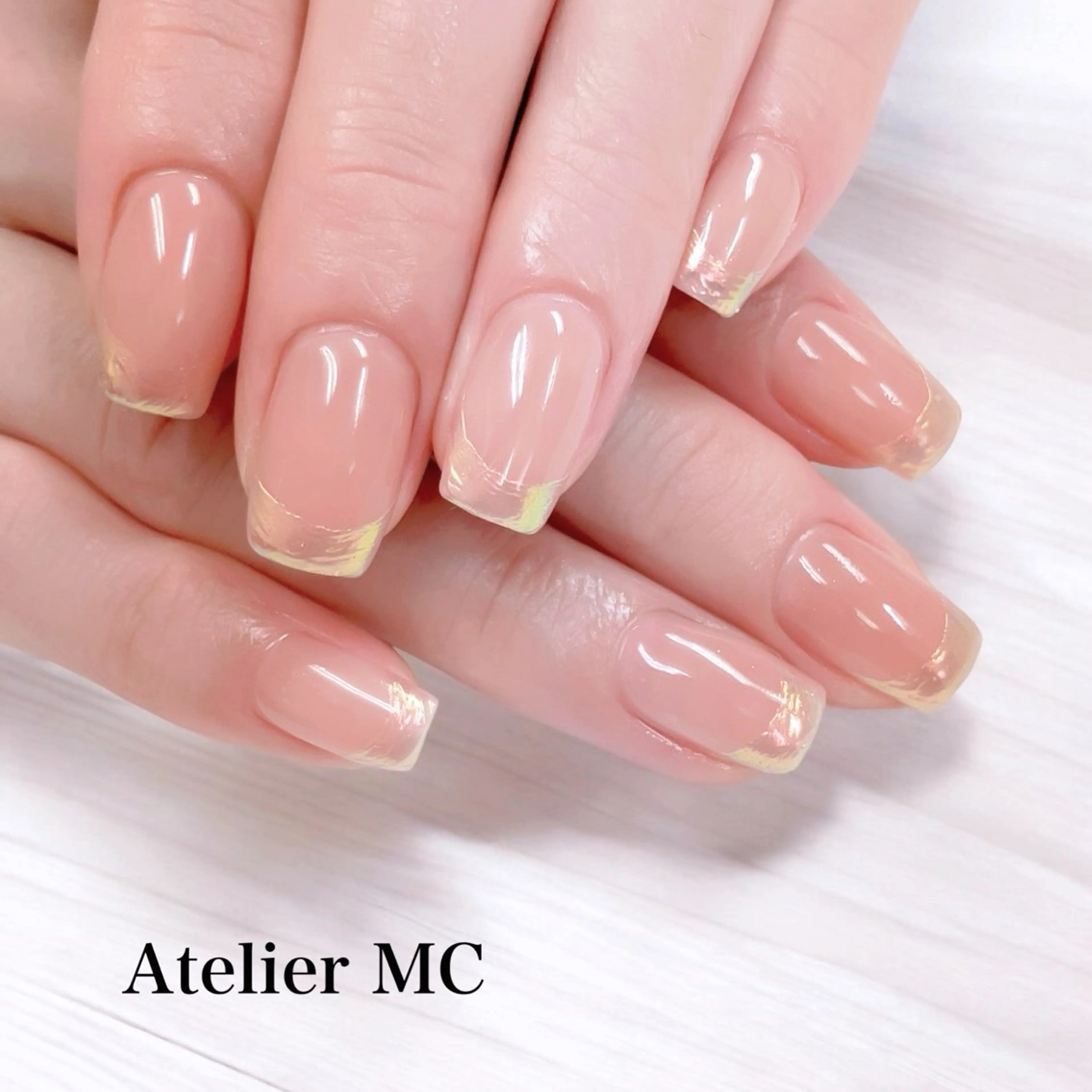 🍃ワンカラーwithオーロラフレンチ🍃の写真