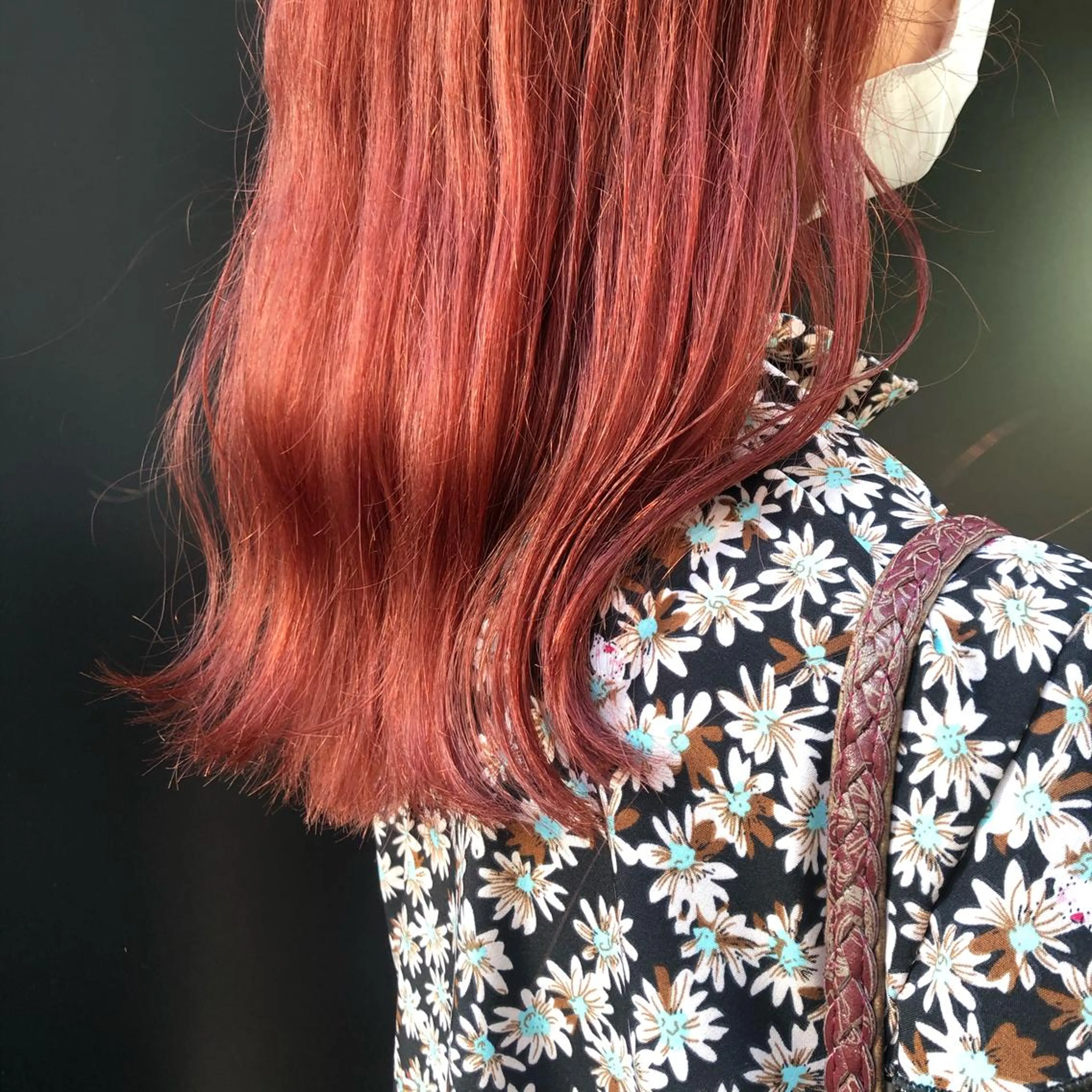 セミロング カラー ピンクカラー ショート/パーマ/ カラー/FUKOのヘアスタイル