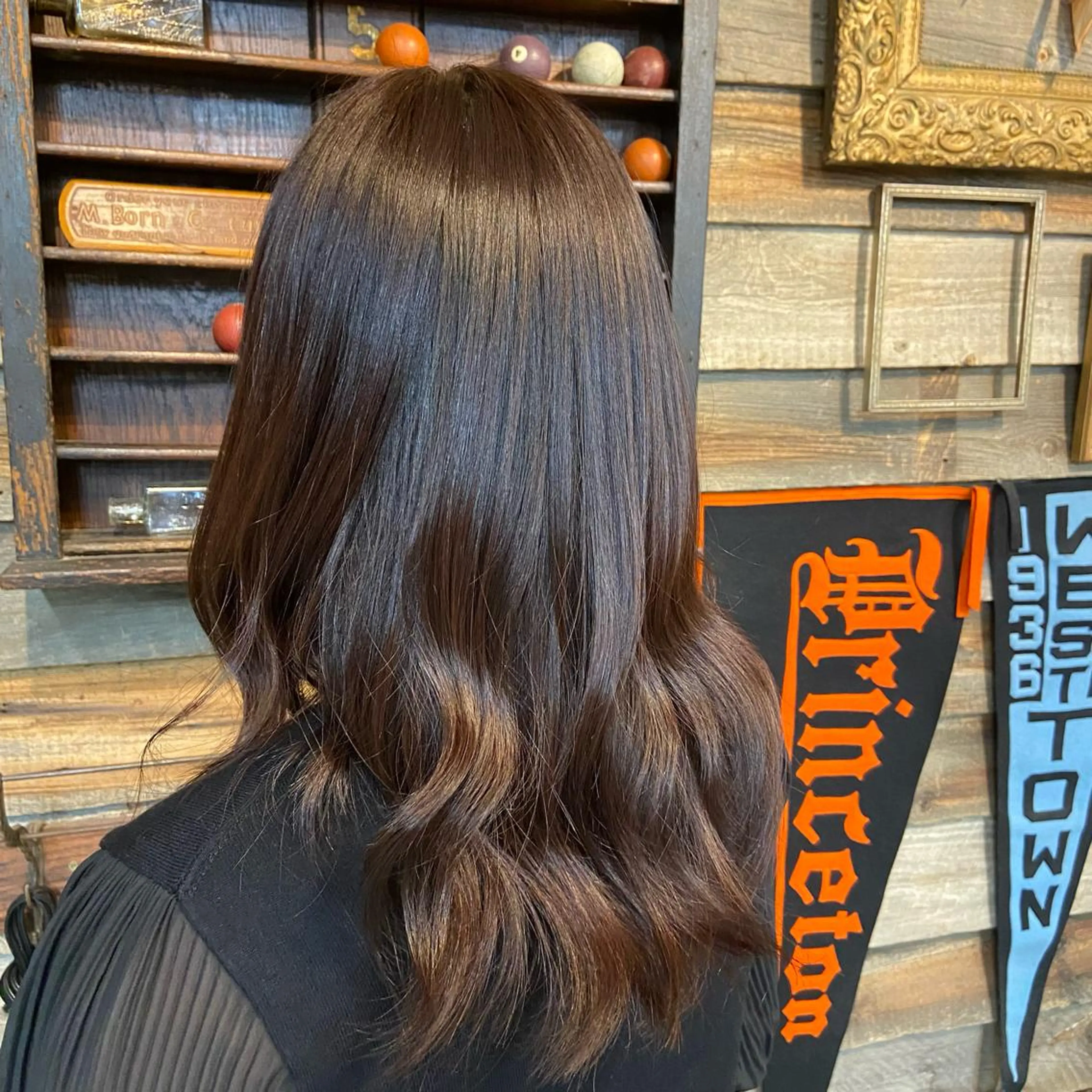 ロング ヘアカラー 川崎 かなでのヘアスタイル