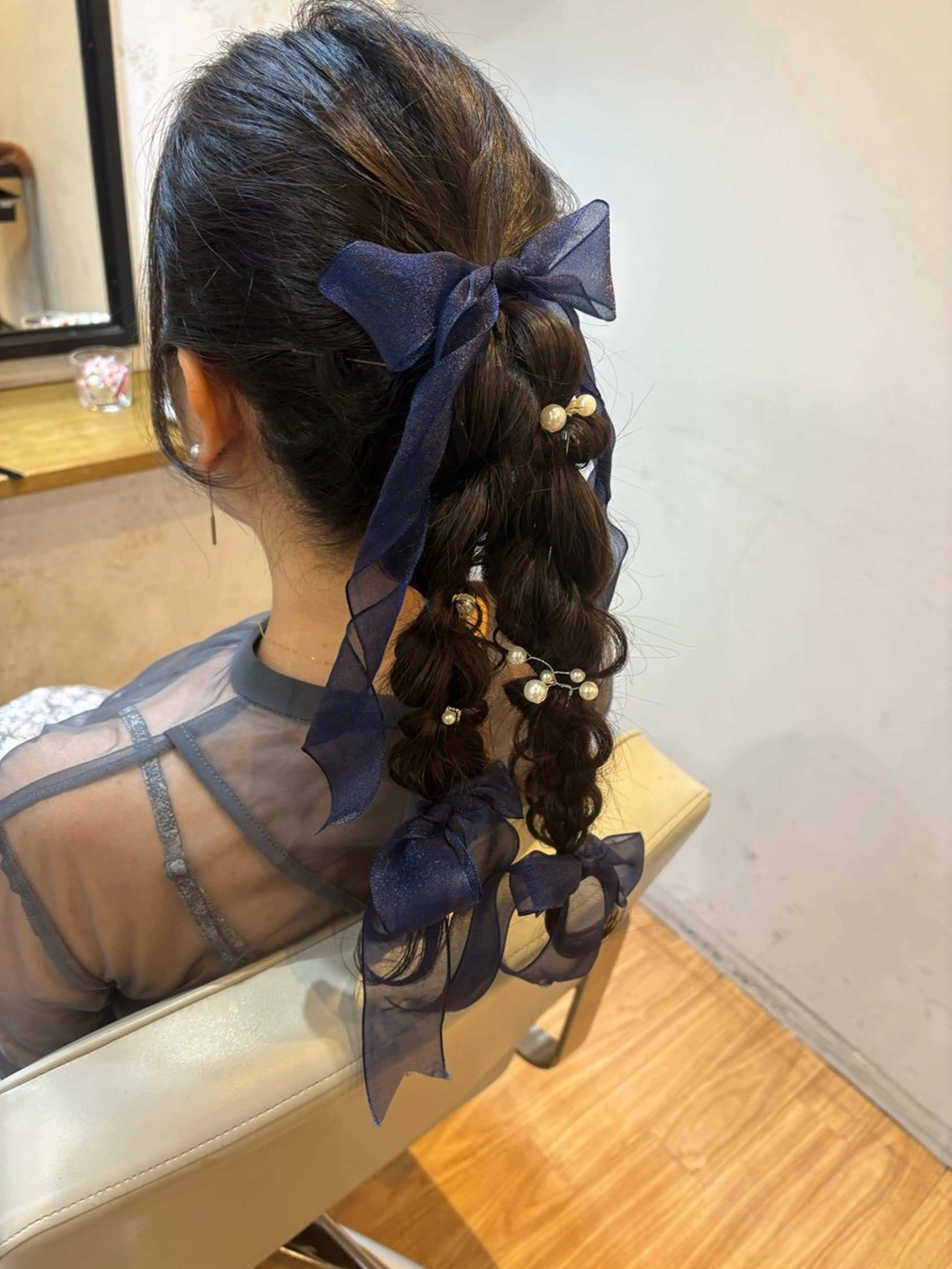 ヘアアレンジ ヘアセット 韓国ヘアー🇰🇷 MIWAのヘアスタイル