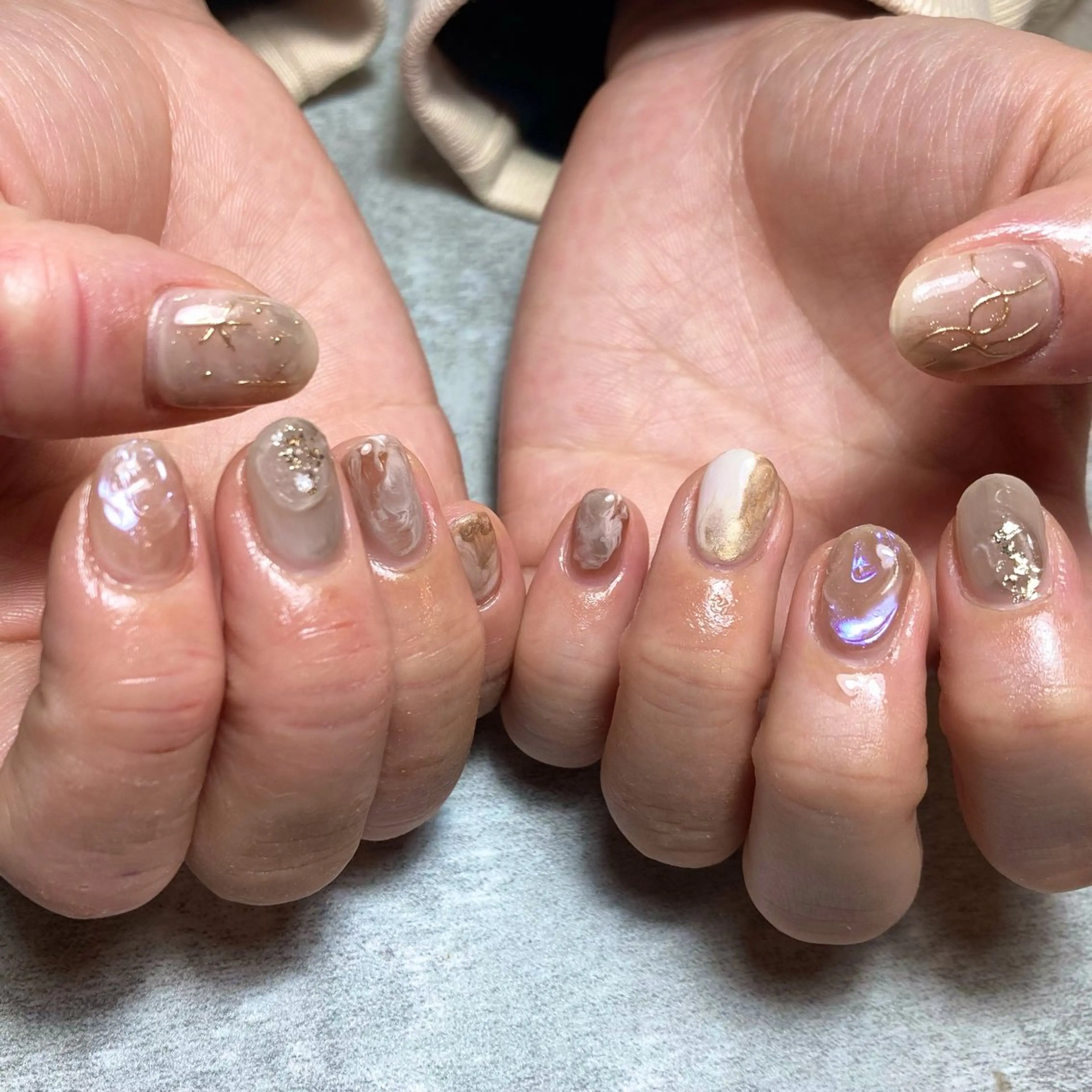 ネイル アートネイル ジェルネイル マグネットネイル ニュアンスネイル パラジェル NAIL'S MODAのネイルデザイン