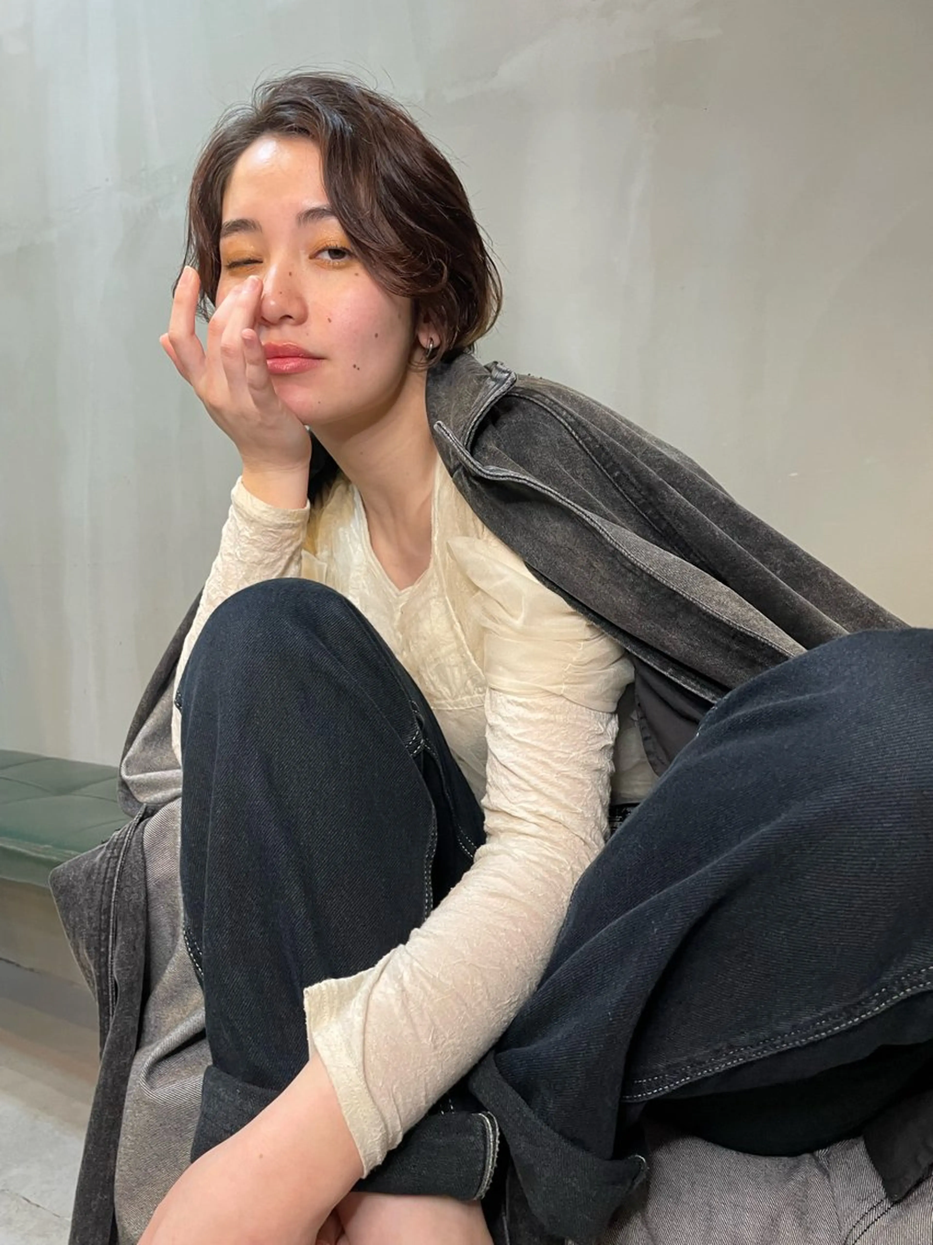 ショート カラー ショート/ボブ/ 心斎橋/宮脇美奈のヘアスタイル