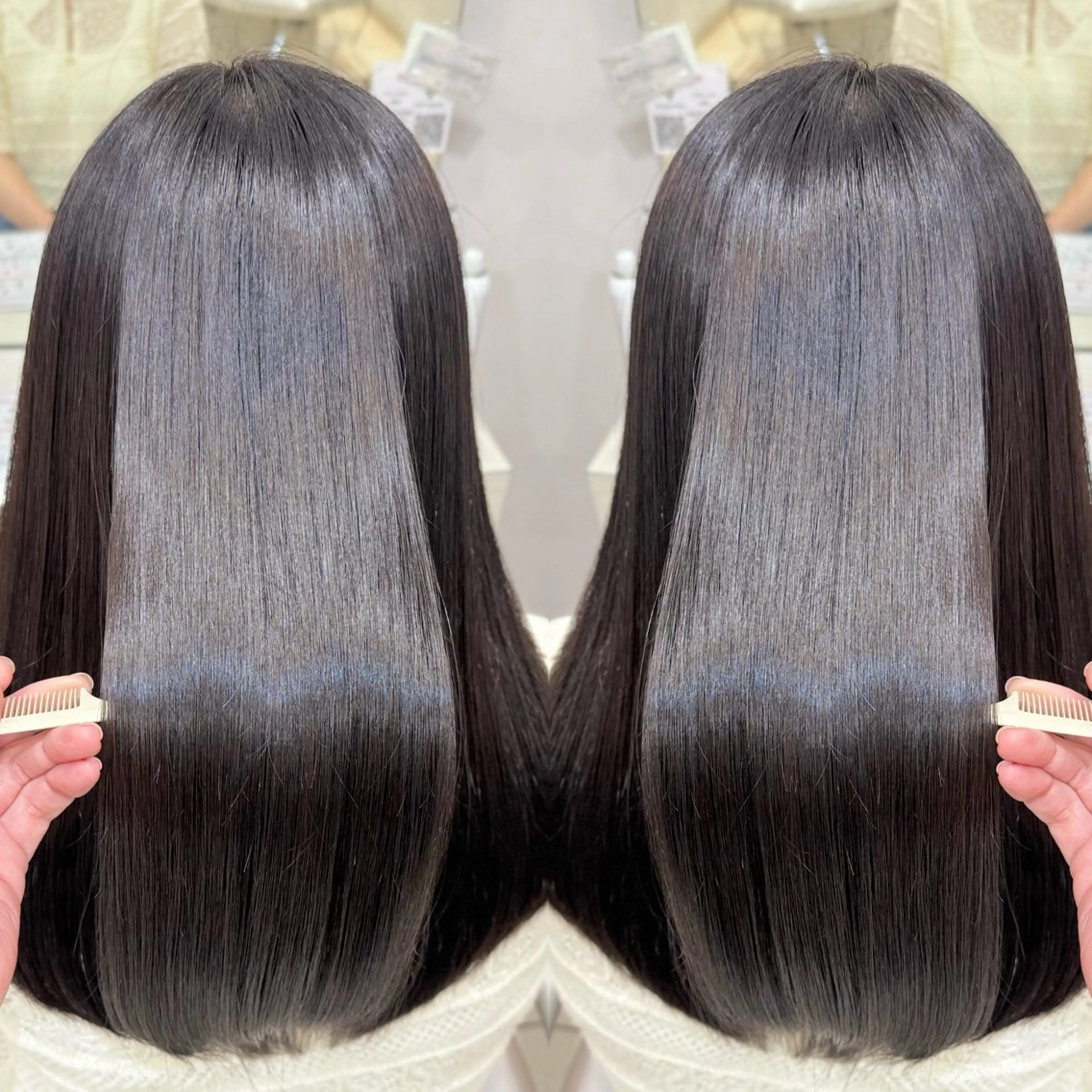 ミディアム カット 縮毛矯正 💎髪質改善特化/ 町田莉彩💎のヘアスタイル