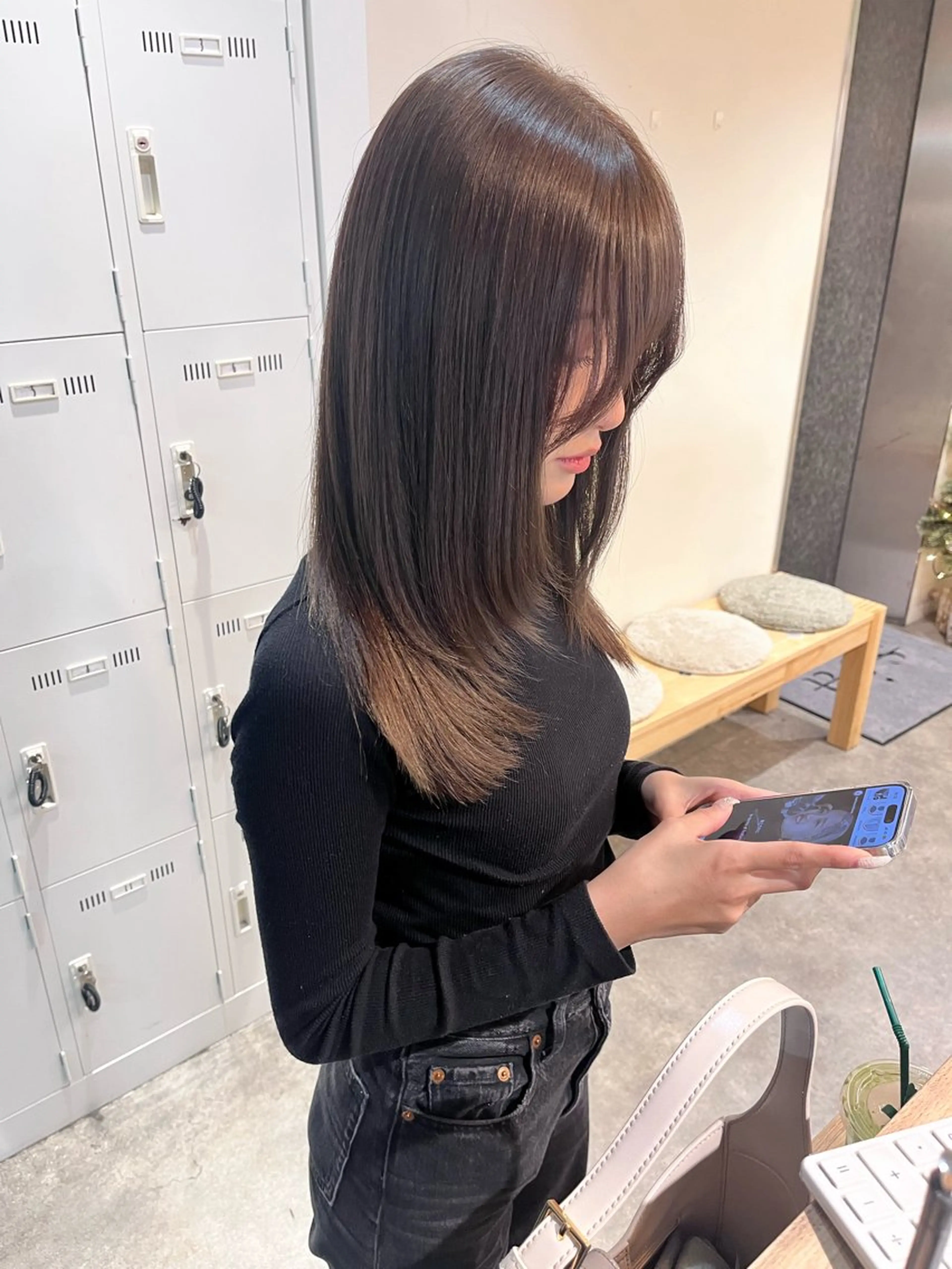 カラー ブリーチ ダブルカラー ブリーチなしカラー 韓国ヘア/ 髪質改善特化谷名勇輝のヘアスタイル