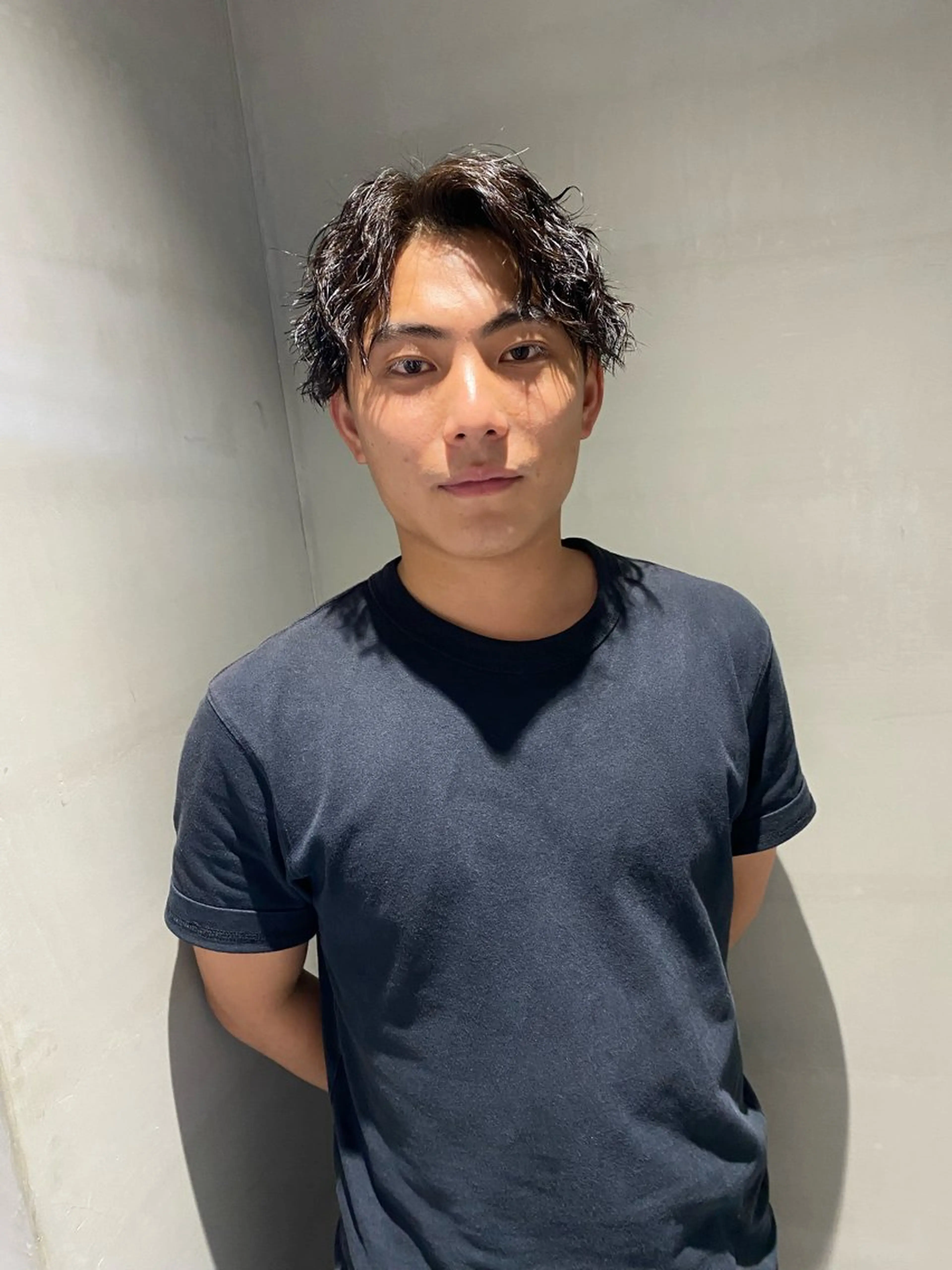 ミディアム パーマ メンズ fifth天神パーマ 特化/大田宗一朗のヘアスタイル