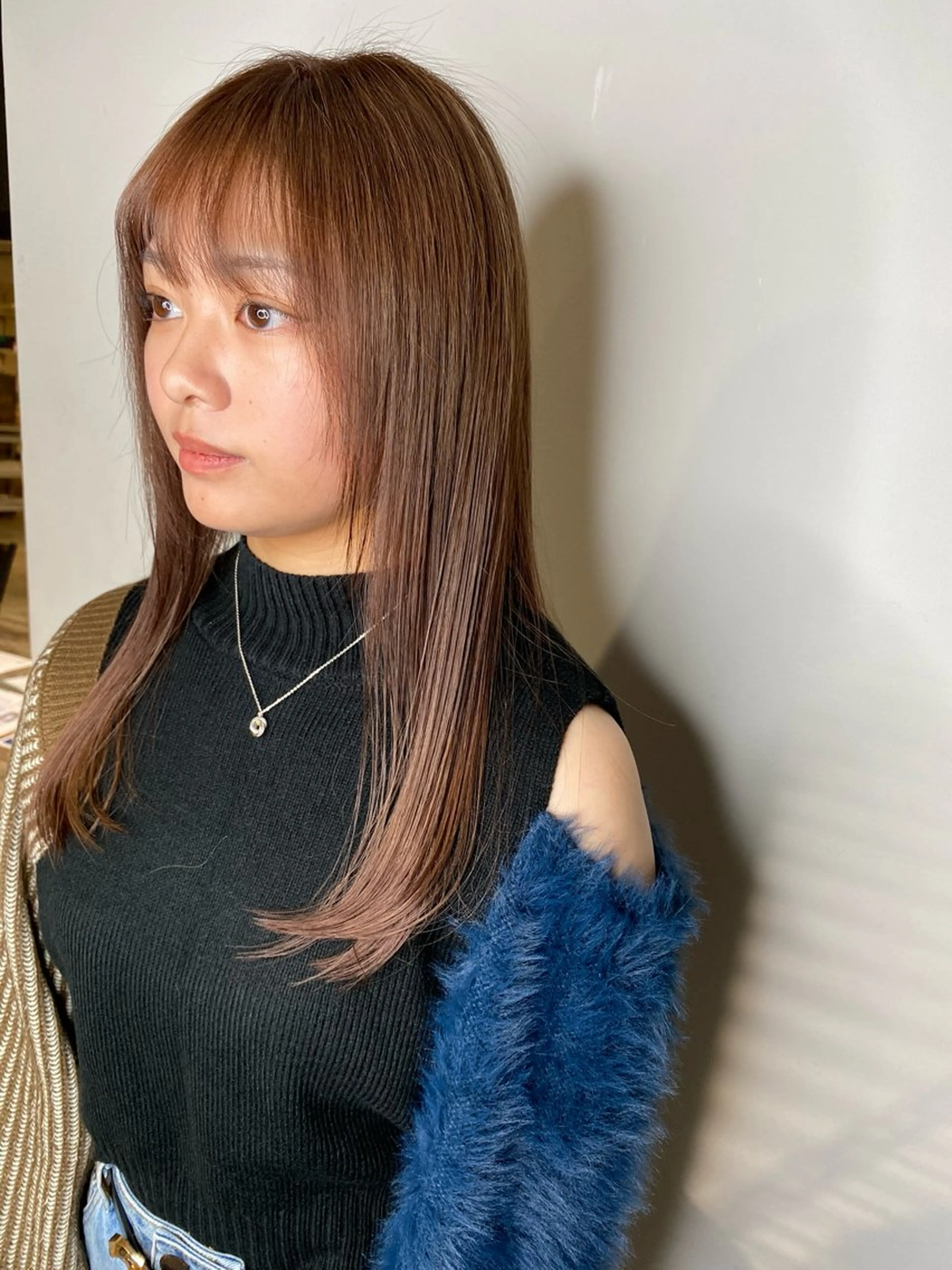 ミディアム カラー ベージュカラー ブラウンカラー ブラウンベージュ メンズパーマ 特化/中川拓也のヘアスタイル