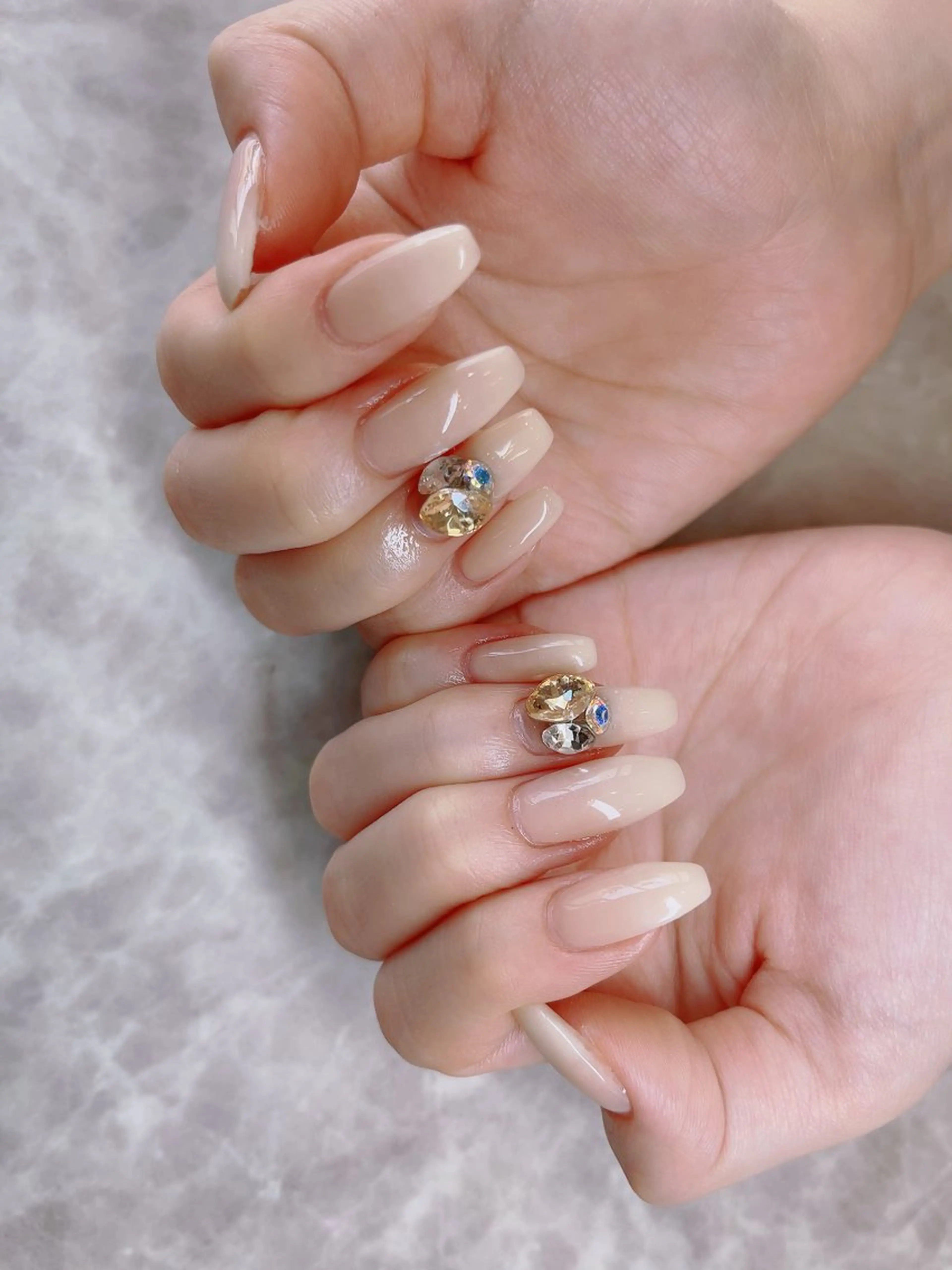 ハンドジェルネイル💅カラー・ラメ¥3990の写真
