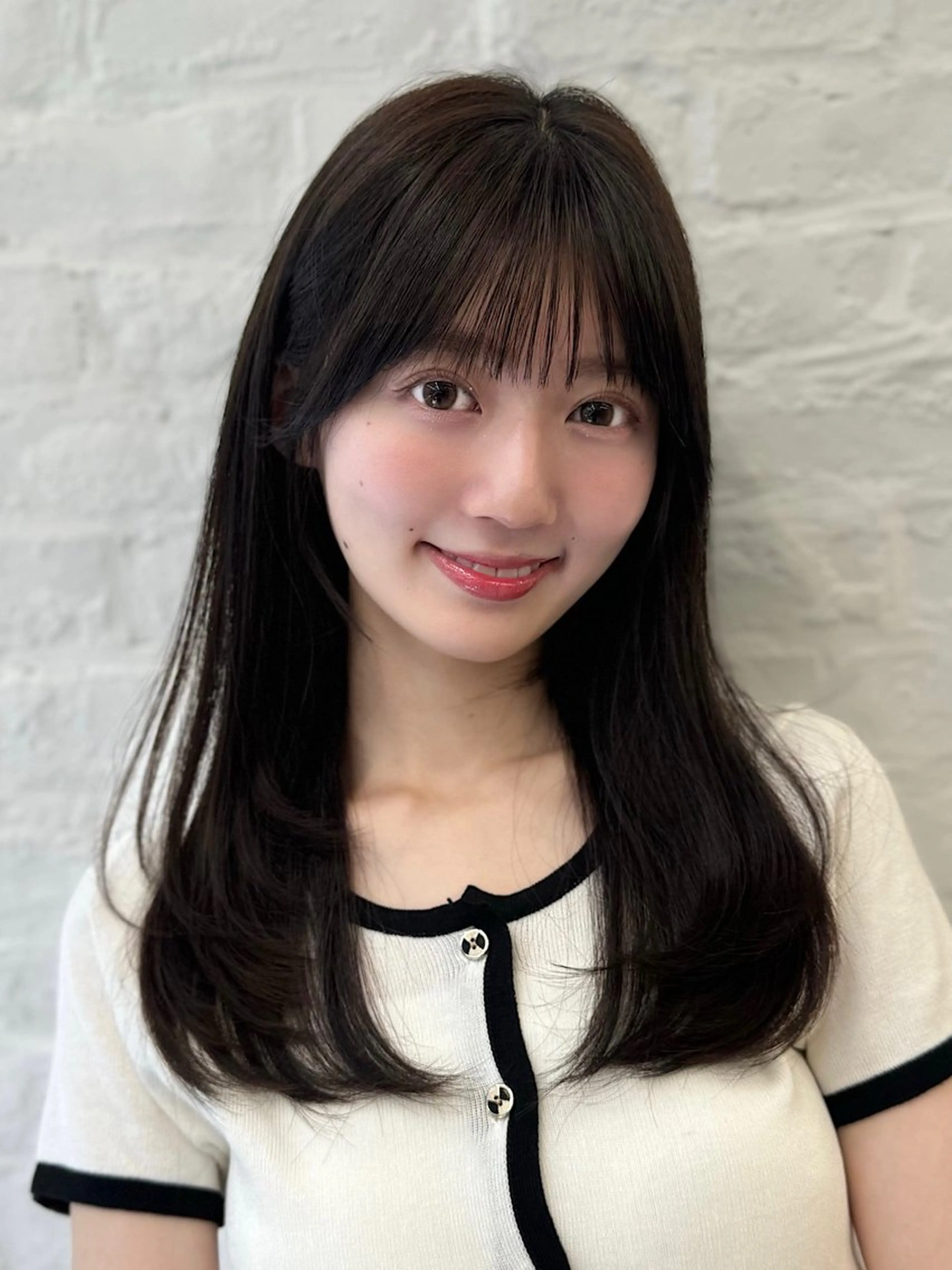 セミロング 映える顔まわり/前髪 特化 💗 ユキマのヘアスタイル