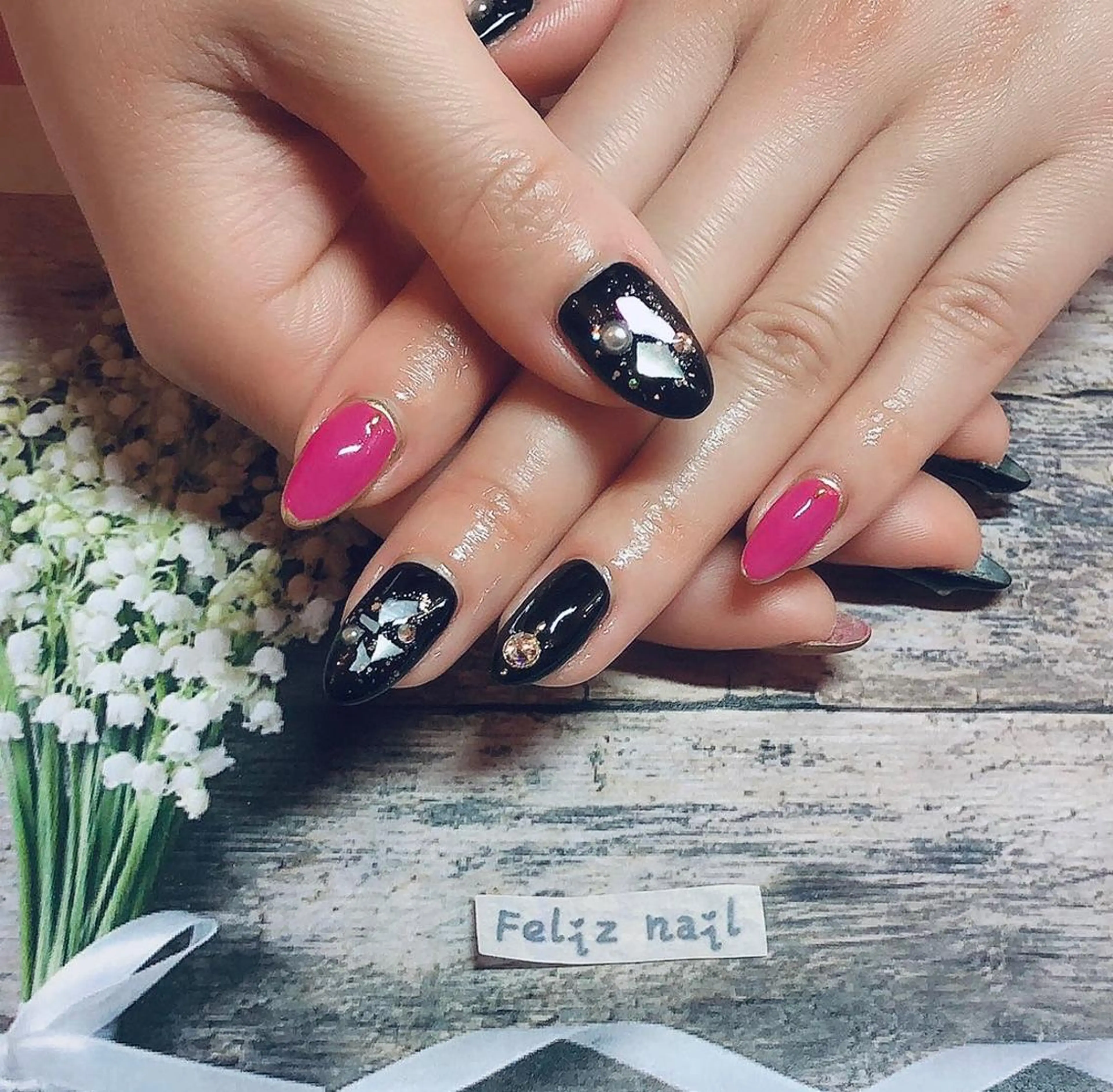 ネイル ジェルネイル パラジェル ピンク シンプルネイル 春ネイル ハンドネイル ユキカ （ネイリスト）のネイルデザイン