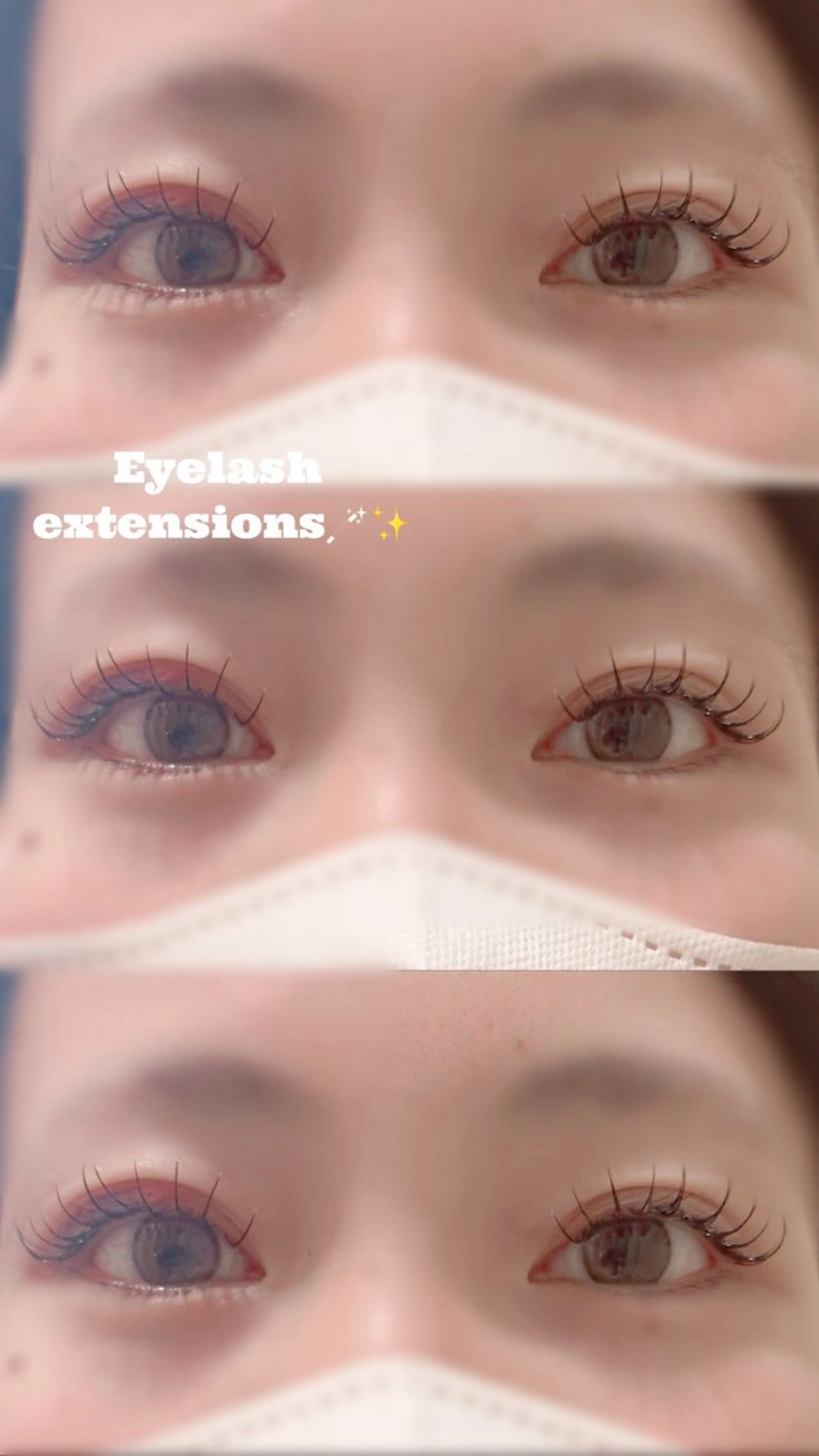 【オフ、付け足し不可】まつ毛エクステ１００本モデル✨の写真
