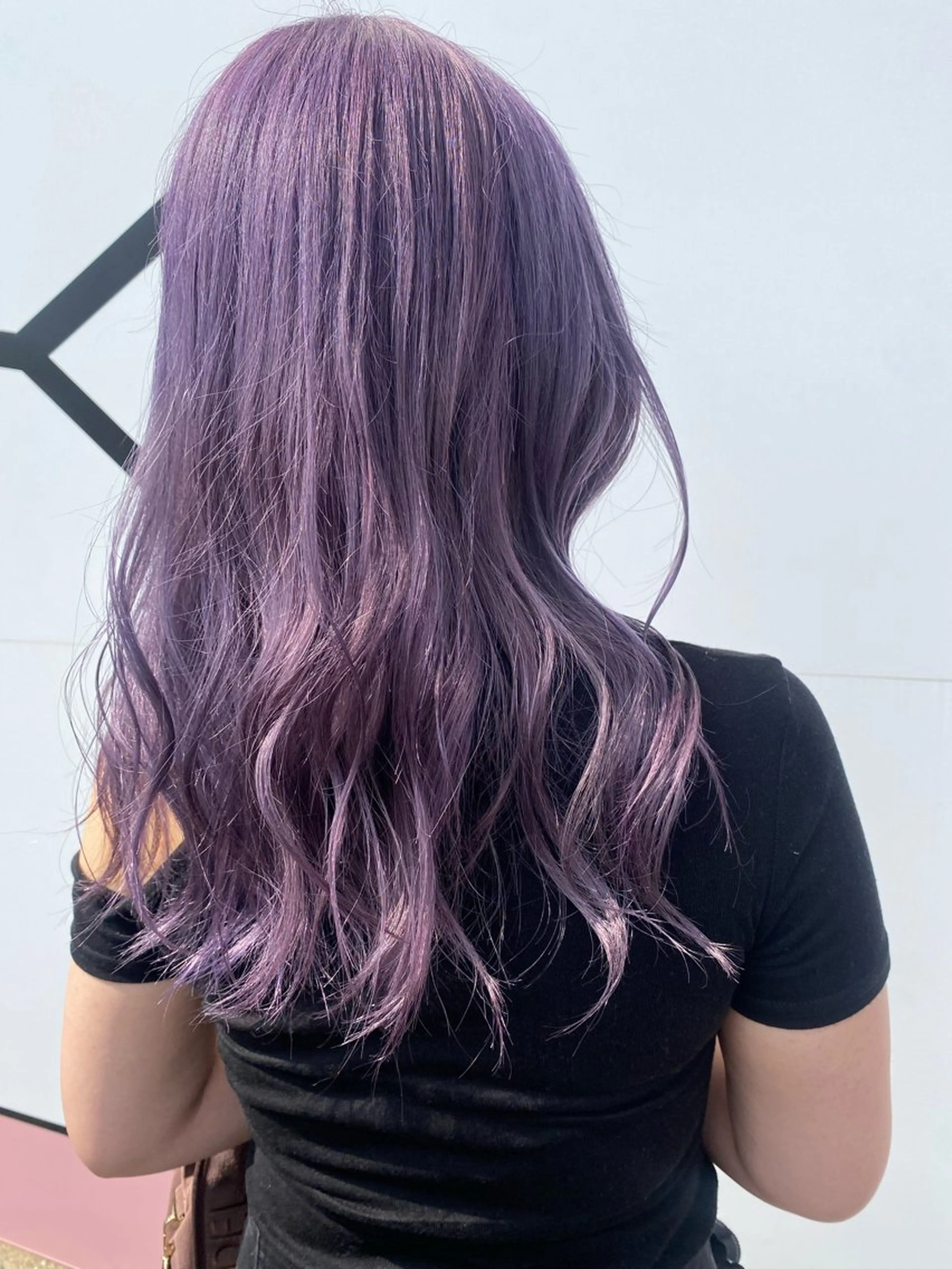 ロング カラー ラベンダーカラー バイオレットカラー 💘韓国カラー💘 クルミのヘアスタイル