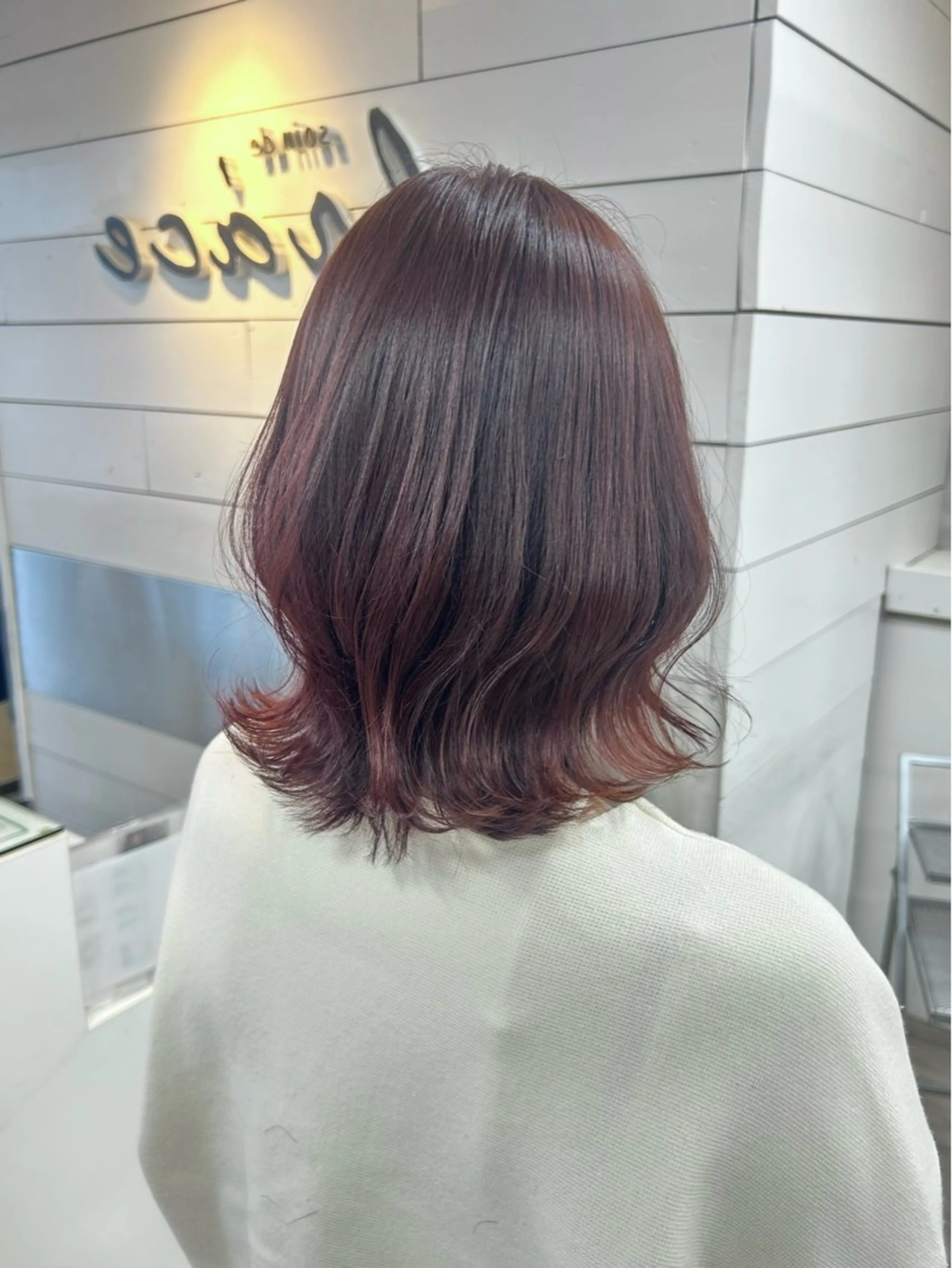 ミディアム カット ヘアカラー 🫧艶髪カラー🫧 森本くるみのヘアスタイル