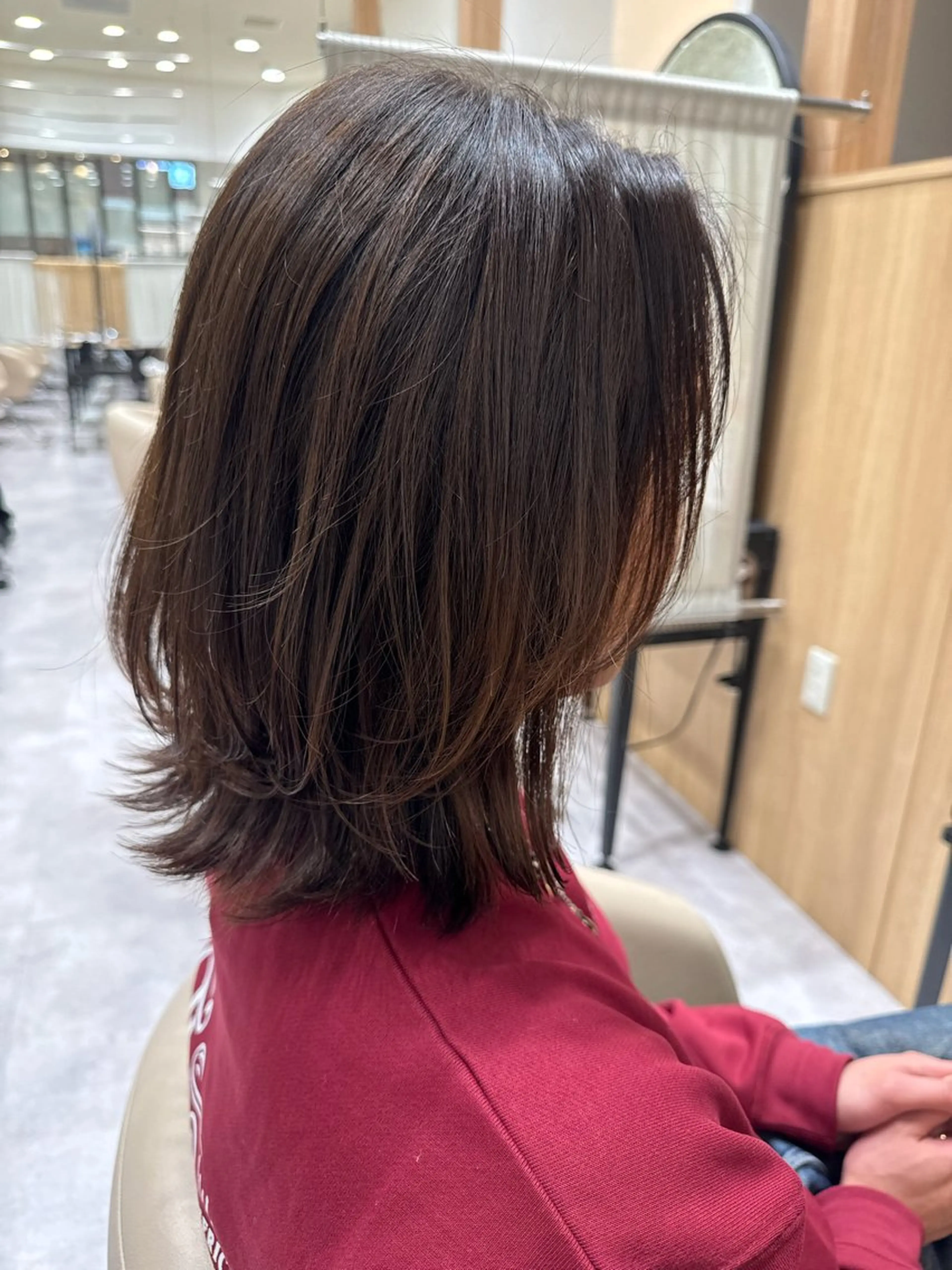 ミディアム ミディアムレイヤー レイヤーカット ﾅｶﾉ ﾔｽｺのヘアスタイル