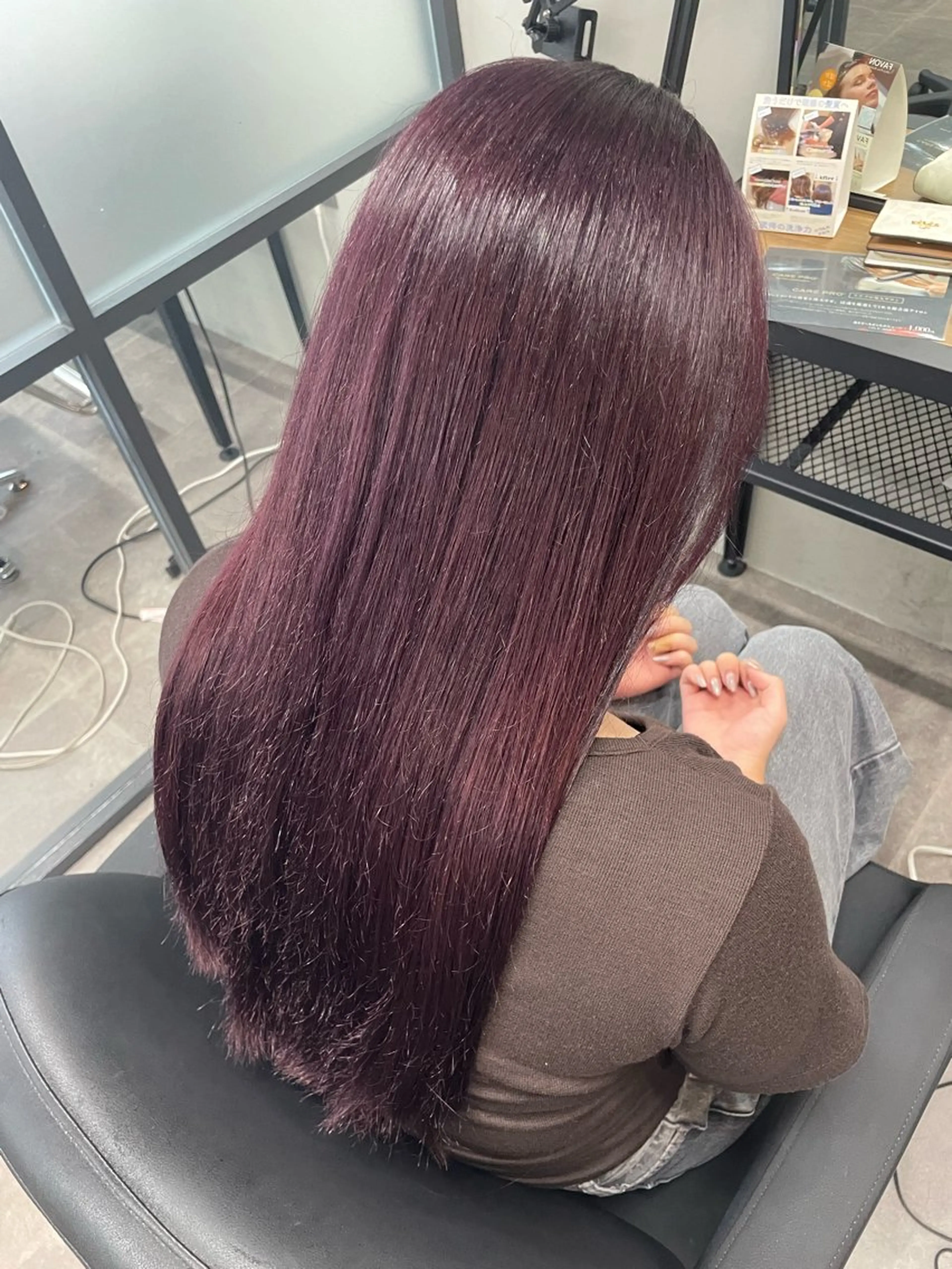 ロング カラー ブリーチ トリートメント カット ヘアカラー トリートメント ALLEN hair /まなのヘアスタイル