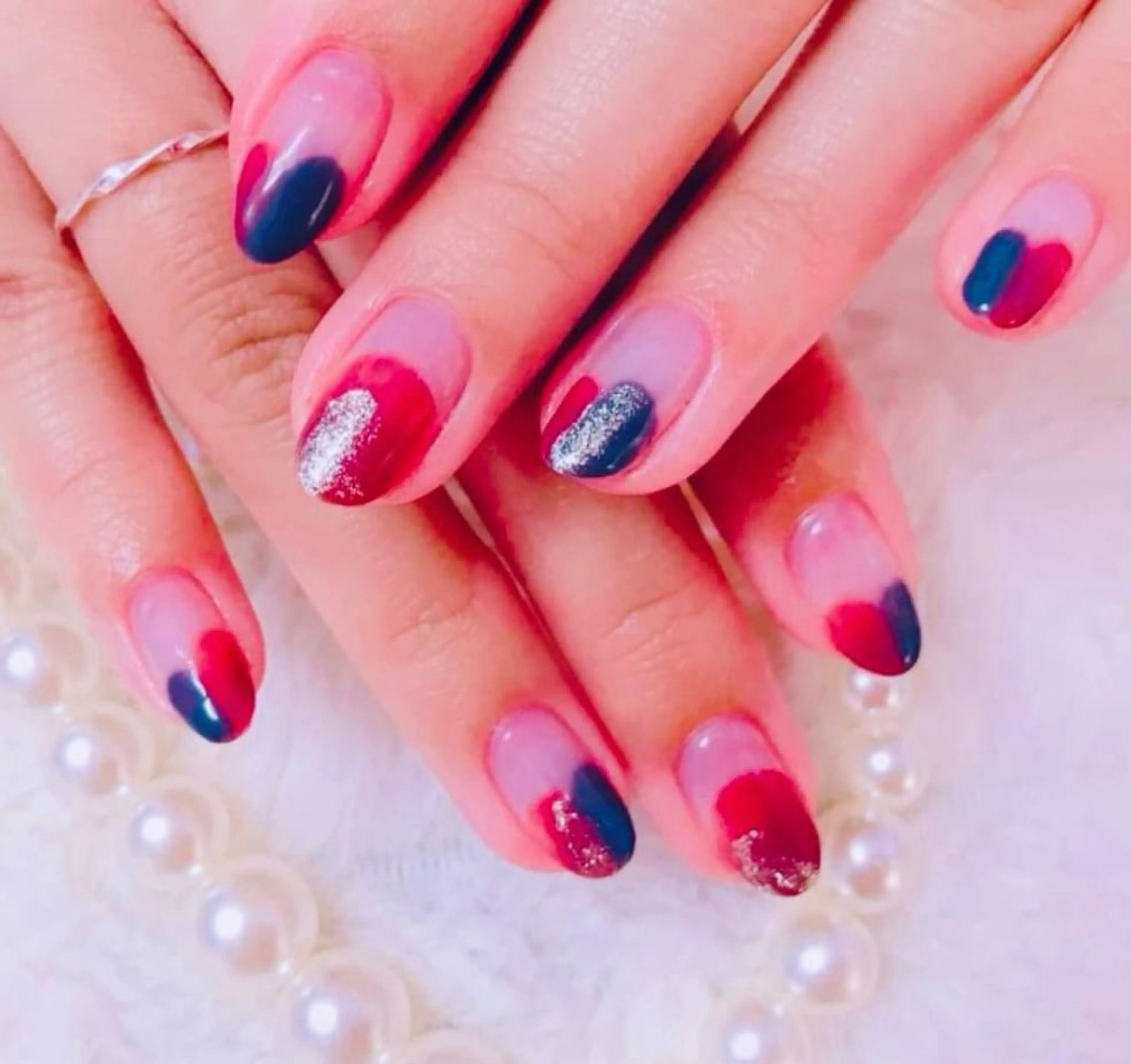 ネイル ジェルネイル 持ち込み パラジェル シンプルネイル LUCIA(ルシア）所属・LUCIA 南柏ネイルサロンのネイルデザイン