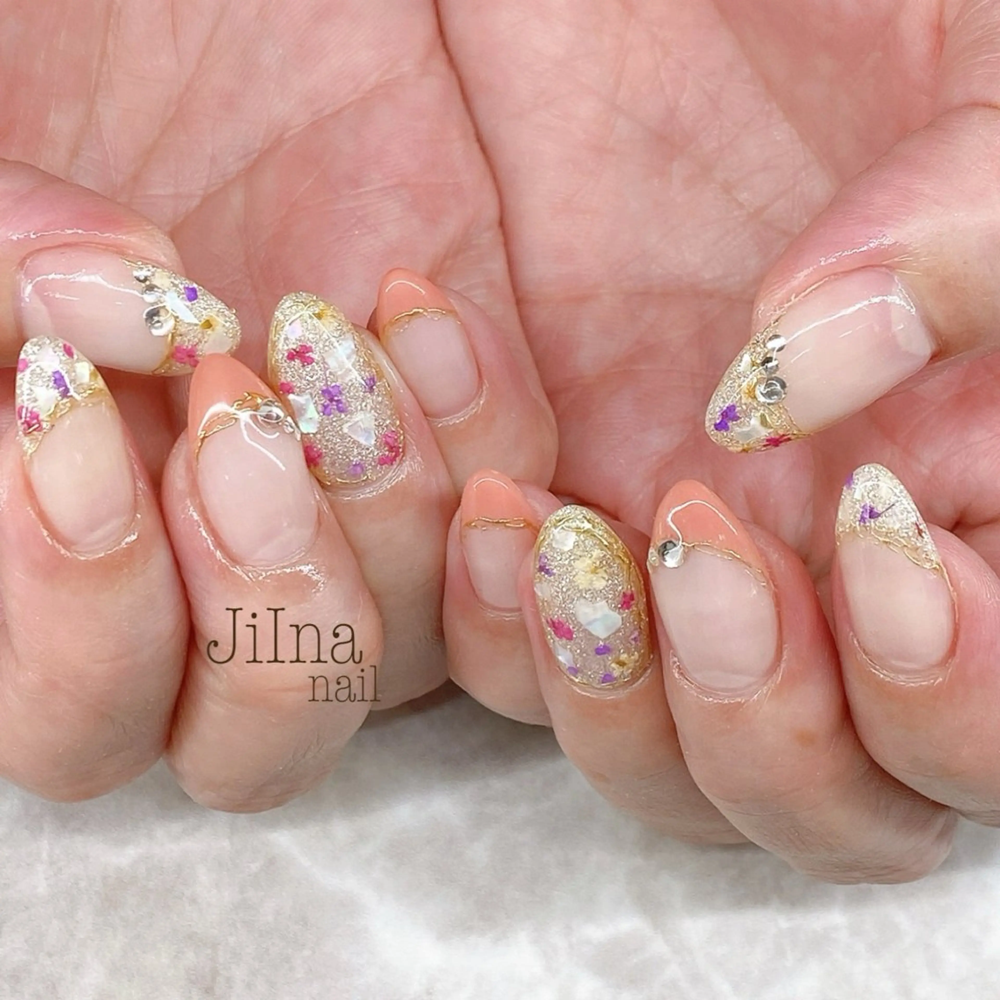 ネイル 持ち込み JiIna nailのネイルデザイン