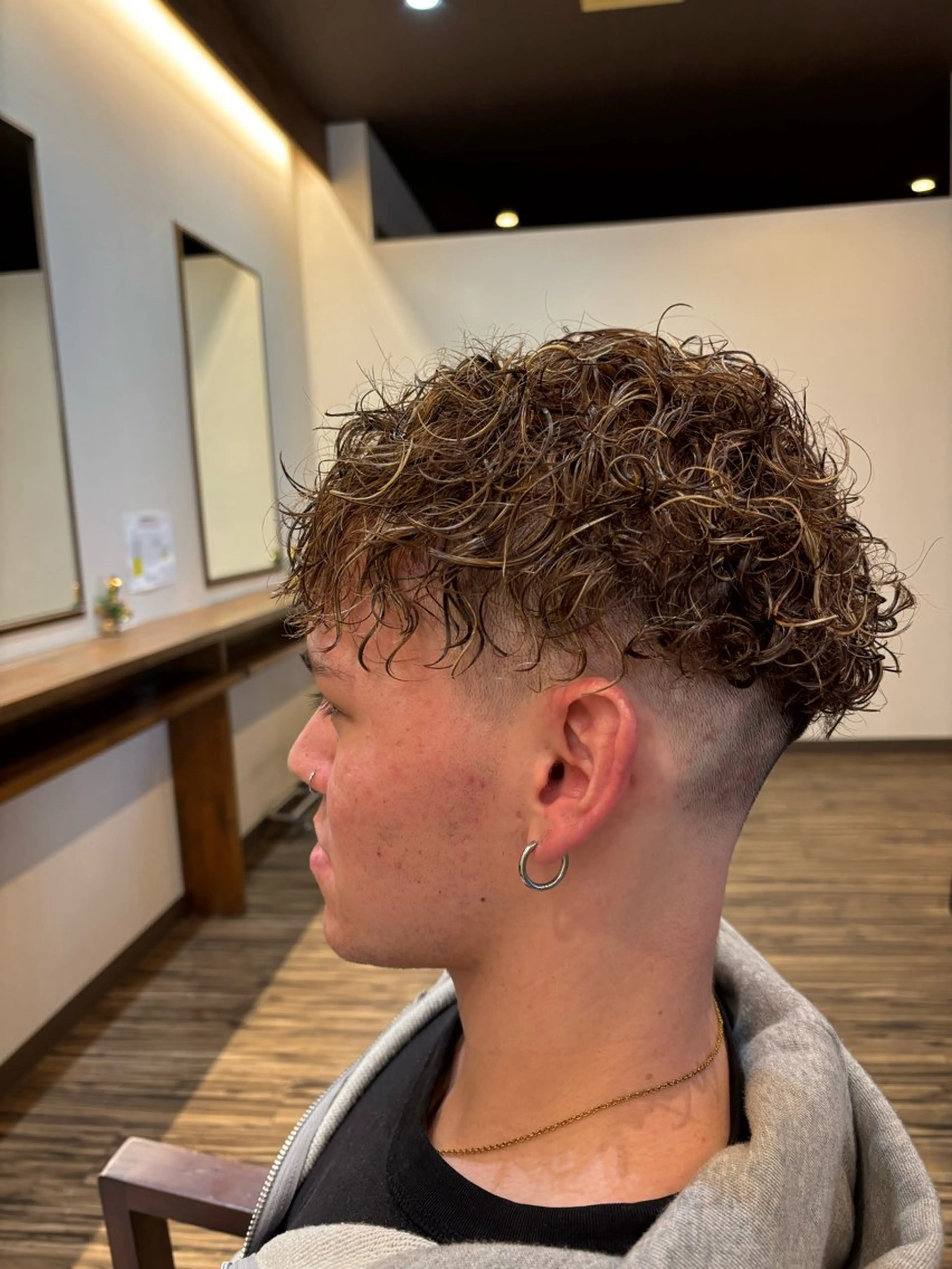 カラー パーマ メンズ パーマ特化美容師 ナガイのヘアスタイル