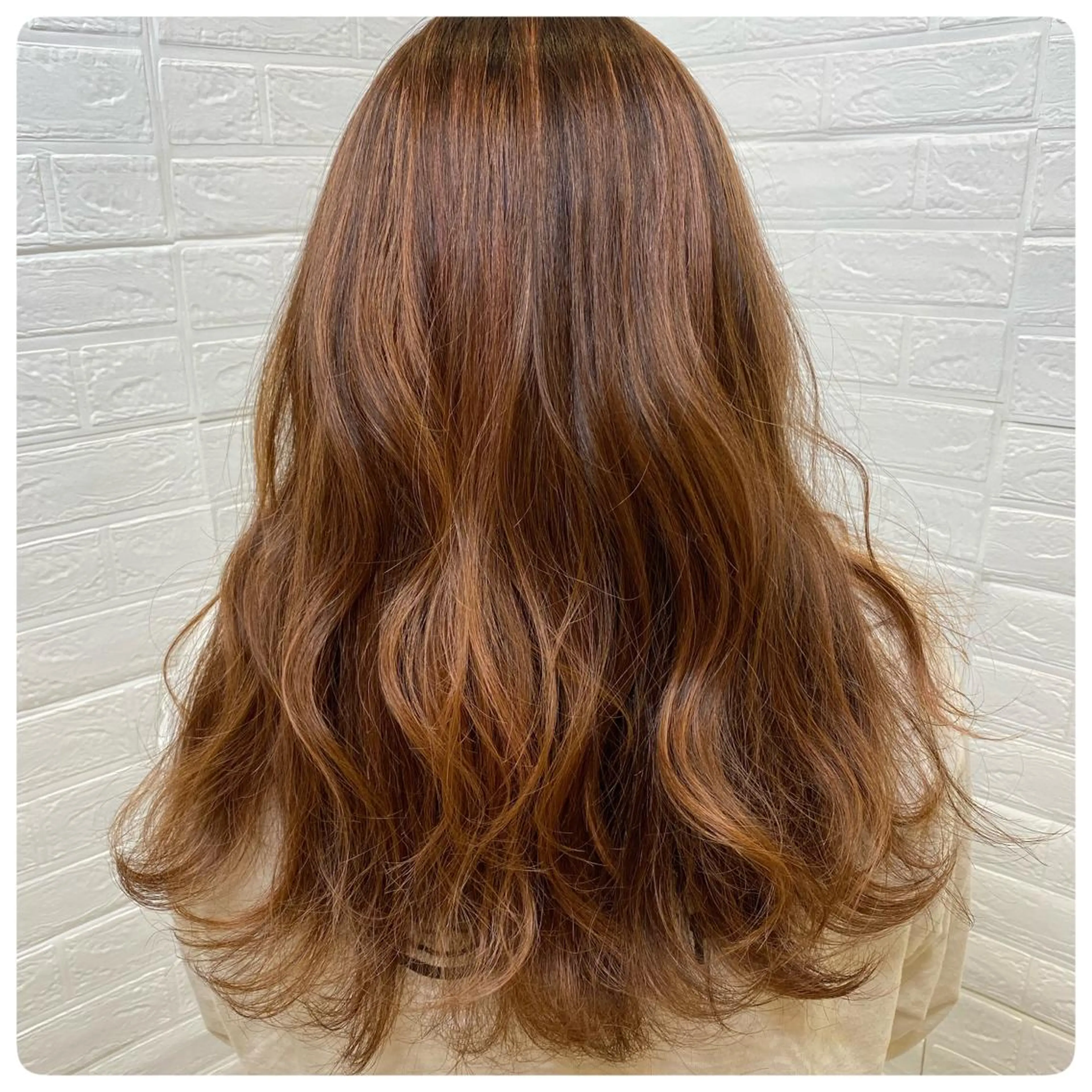 ロング カラー ハイライトカラー ハイライト レイヤー/メンズ 奥野恭平のヘアスタイル