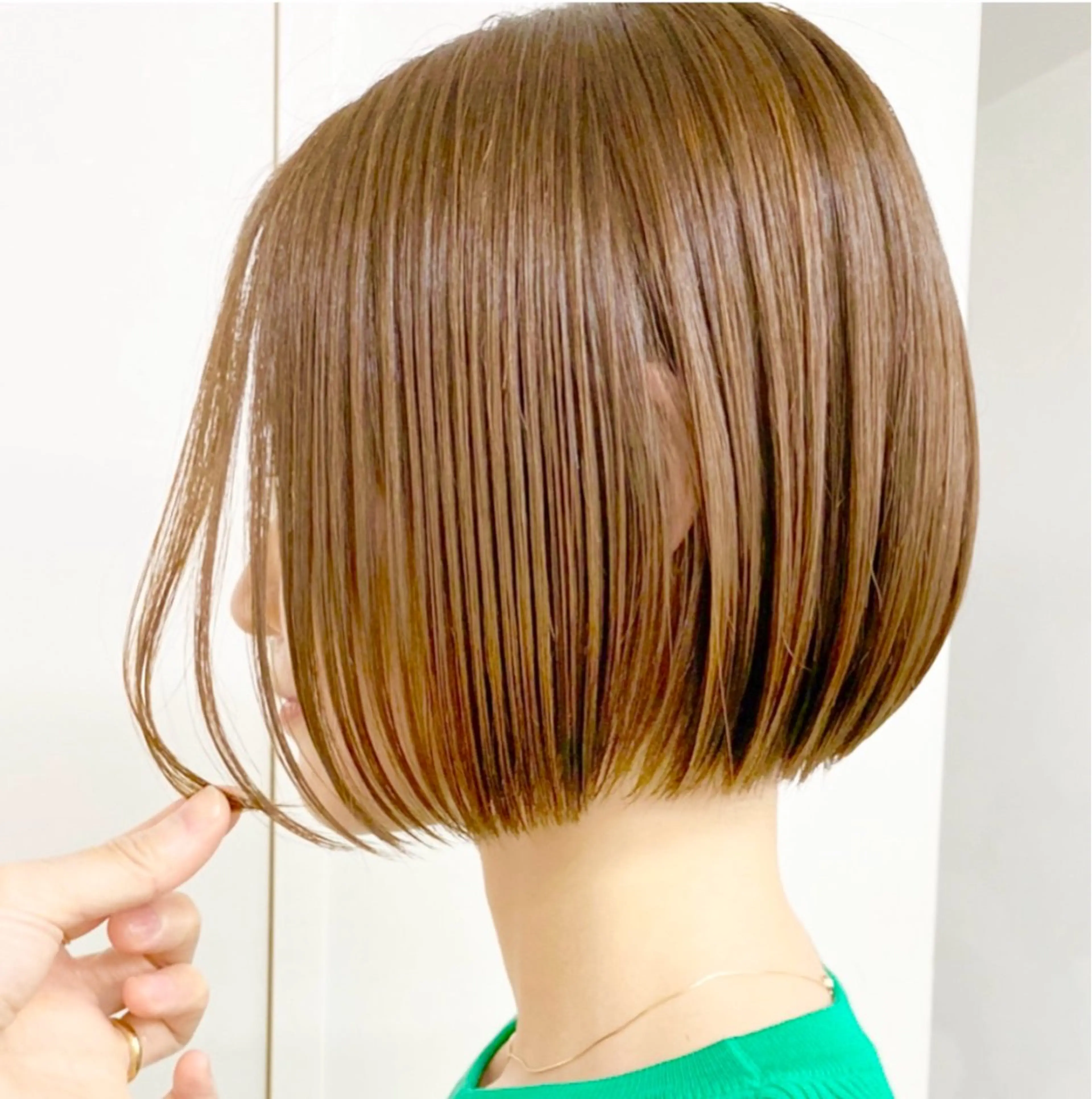 ミディアム まとまるボブ/縮毛矯 生🌿あおい✨のヘアスタイル
