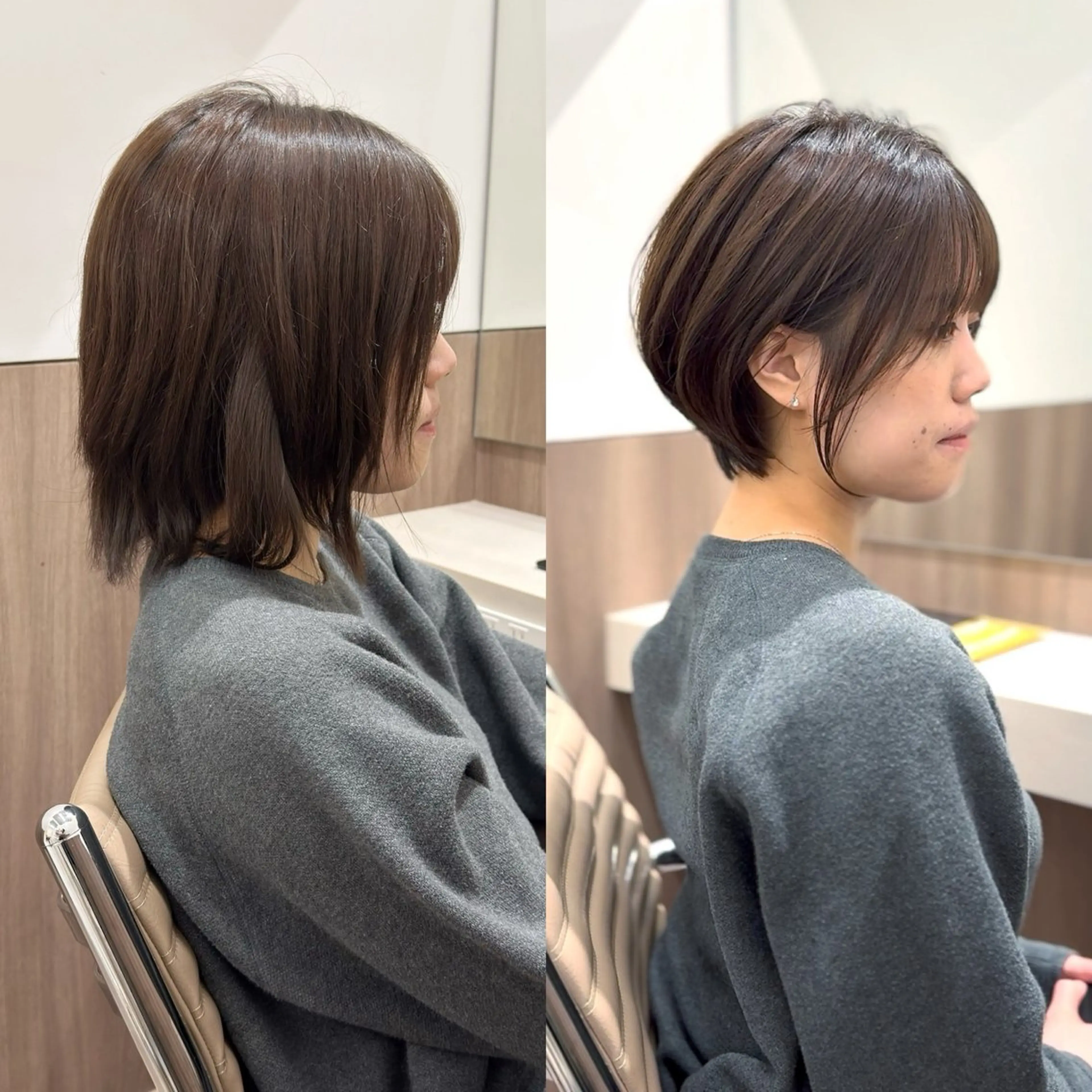 ショート 丸みショート ショートヘア 1日数名限定/似合わ ショート+艶カラー✨のヘアスタイル