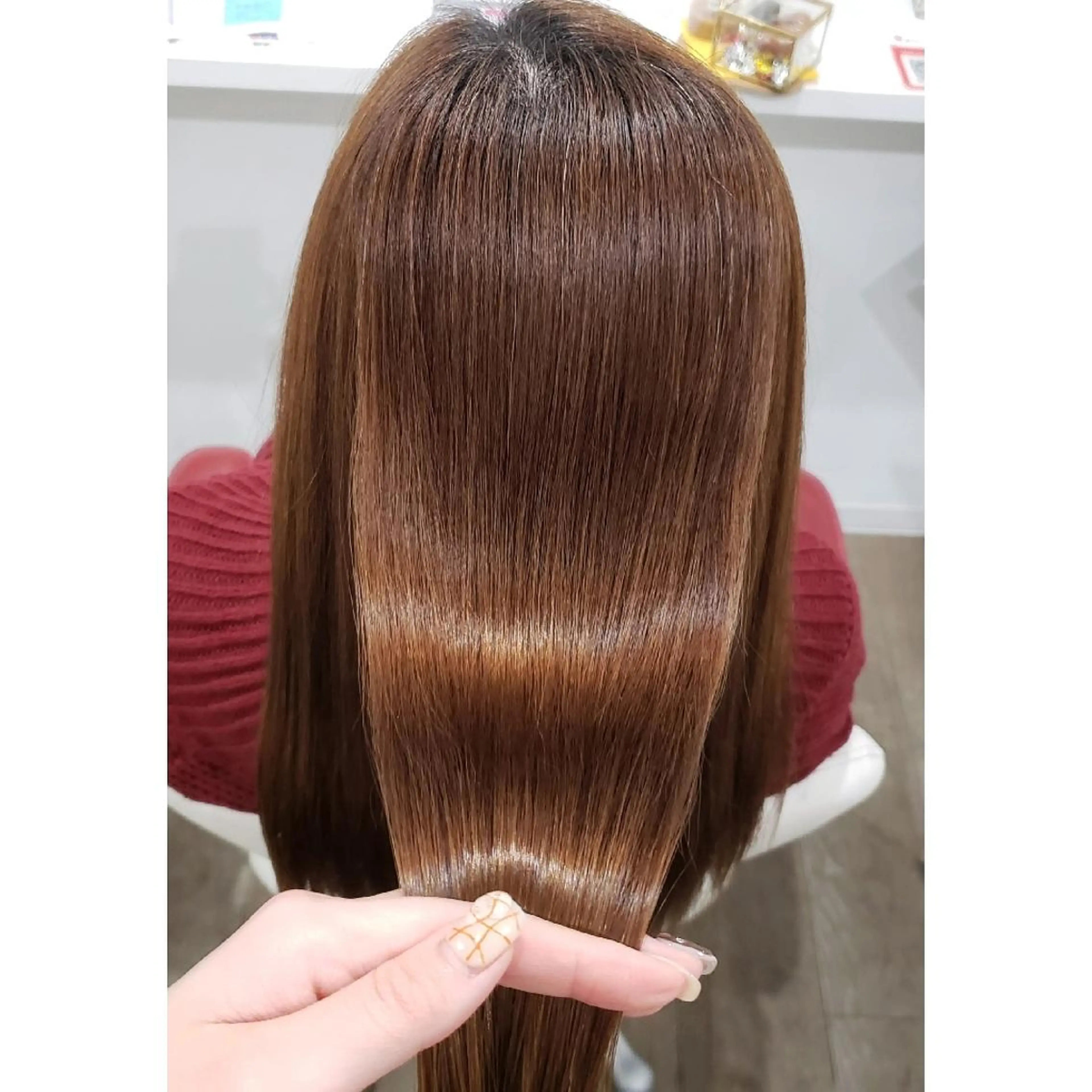 ロング ヘアアレンジ 髪質改善 縮毛矯正 トリートメント 酸性ストレート 酸熱トリートメント 縮毛矯正 髪質改善サロン🍃 AIRI のヘアスタイル