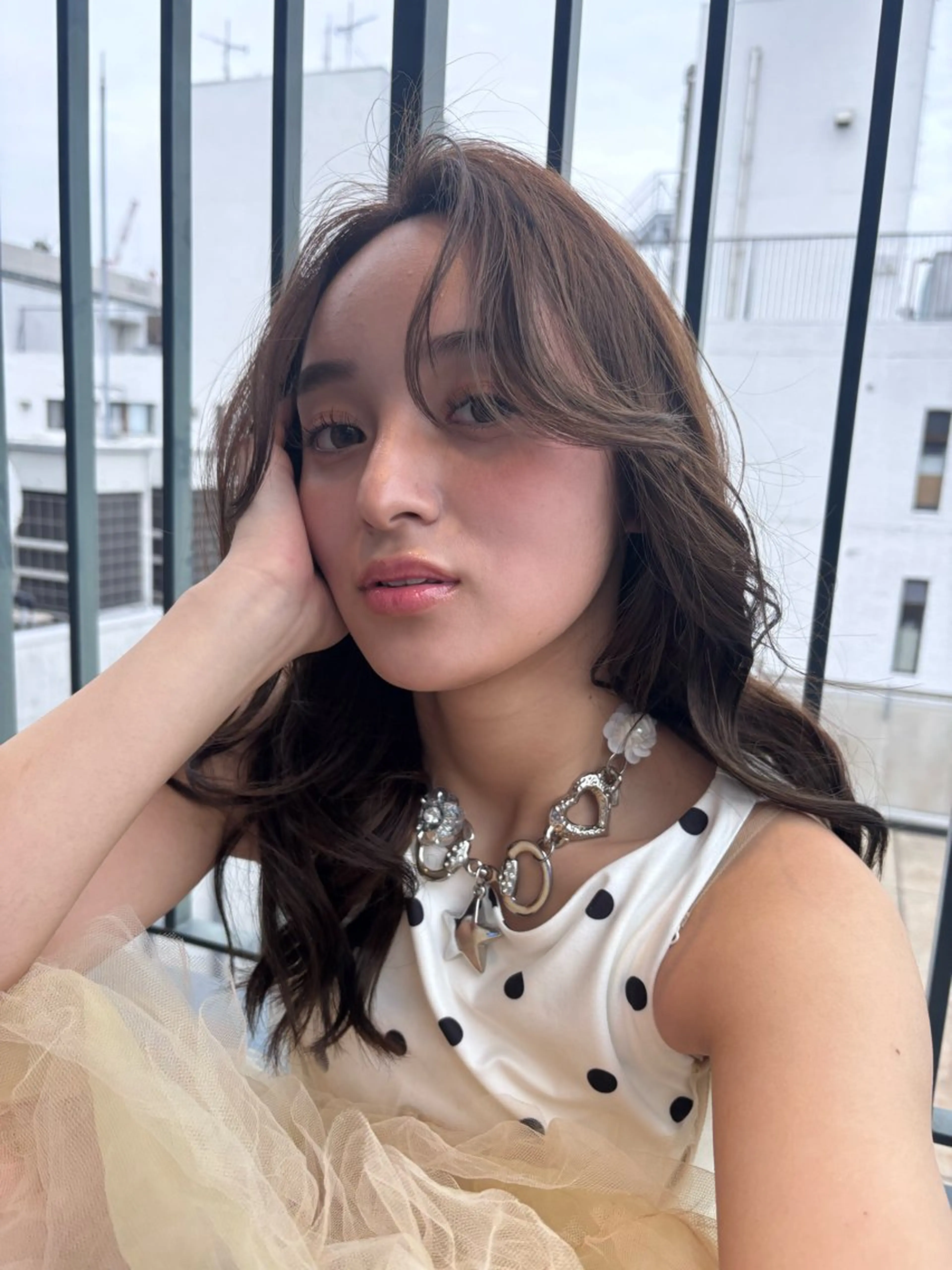 セミロング カット ヘアカラー ウシロダ メグミ ／ボブ／透明感カラーのヘアスタイル