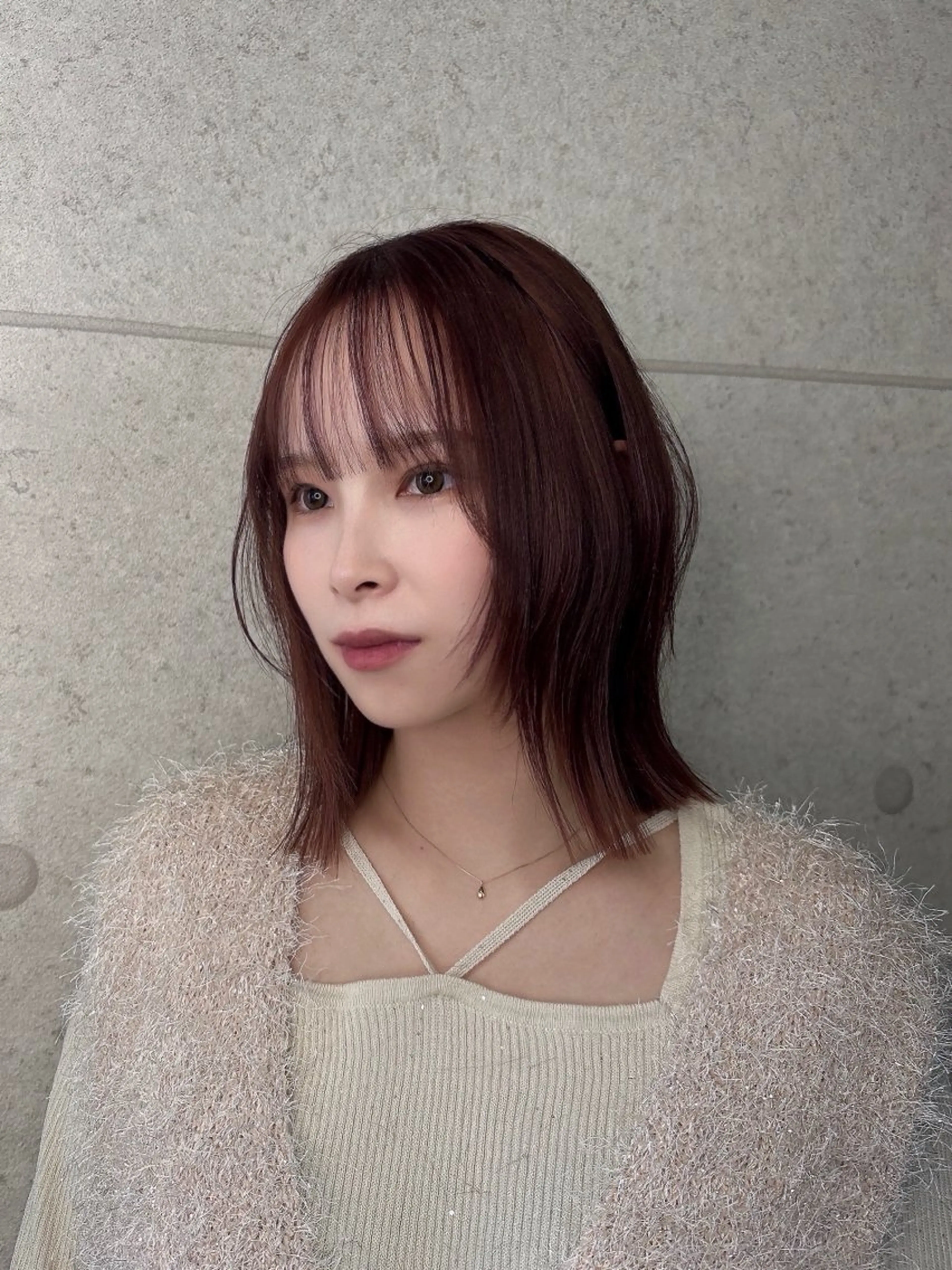 ミディアム カット ヘアカラー STAYGOLD所属・STAYGOLD⭐️ NANAMIのヘアスタイル