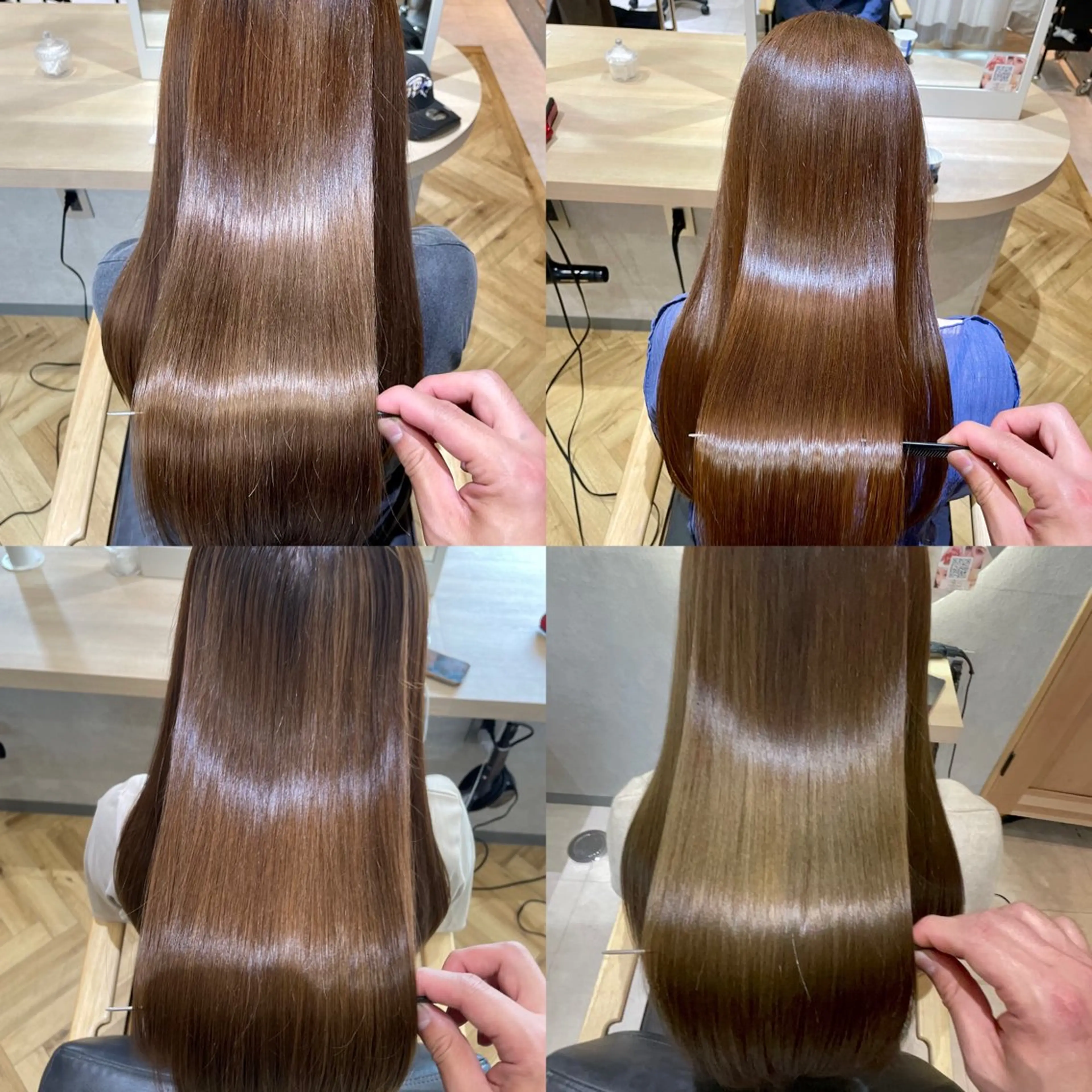 ロング フェイスレイヤー/ 小顔/髪質改善　関のヘアスタイル