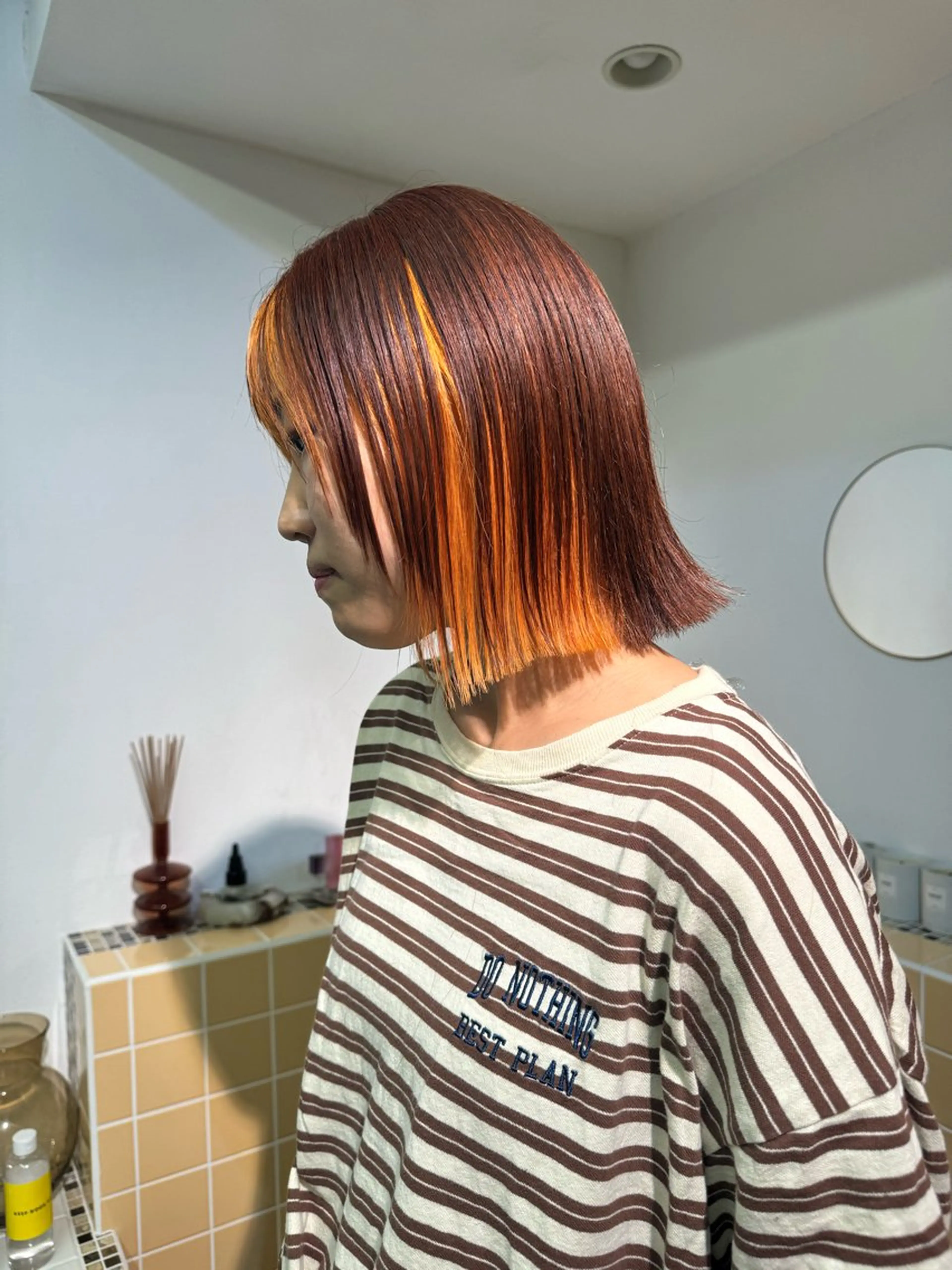 ショート ヘアカラー トリートメント udaハイトーン /ボブ/レイヤーのヘアスタイル