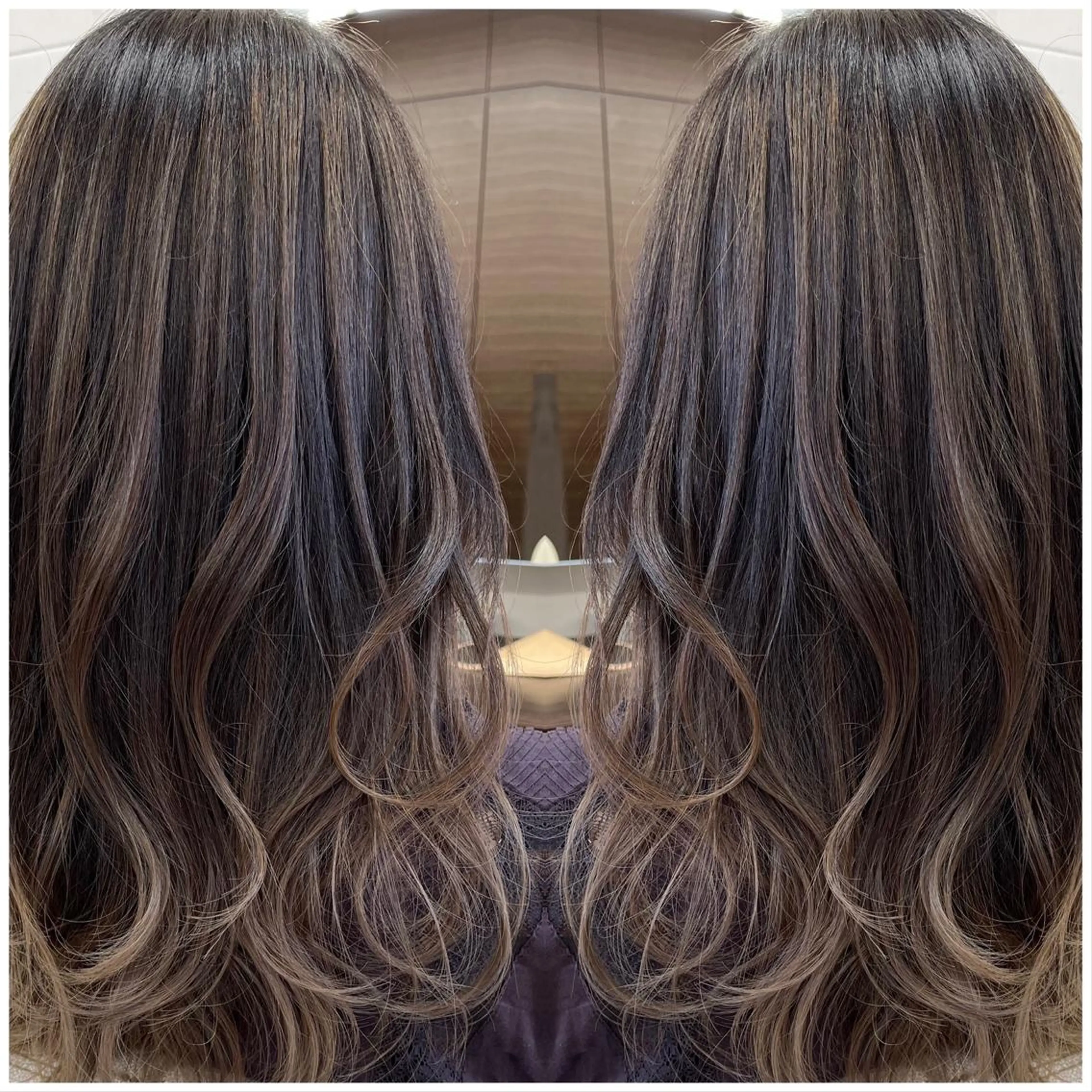 ロング カラー バレイヤージュ グラデーションカラー ハイライトカラー ハイライト レイヤーカット ハタケヤマヨシキ ／BOOTHのヘアスタイル