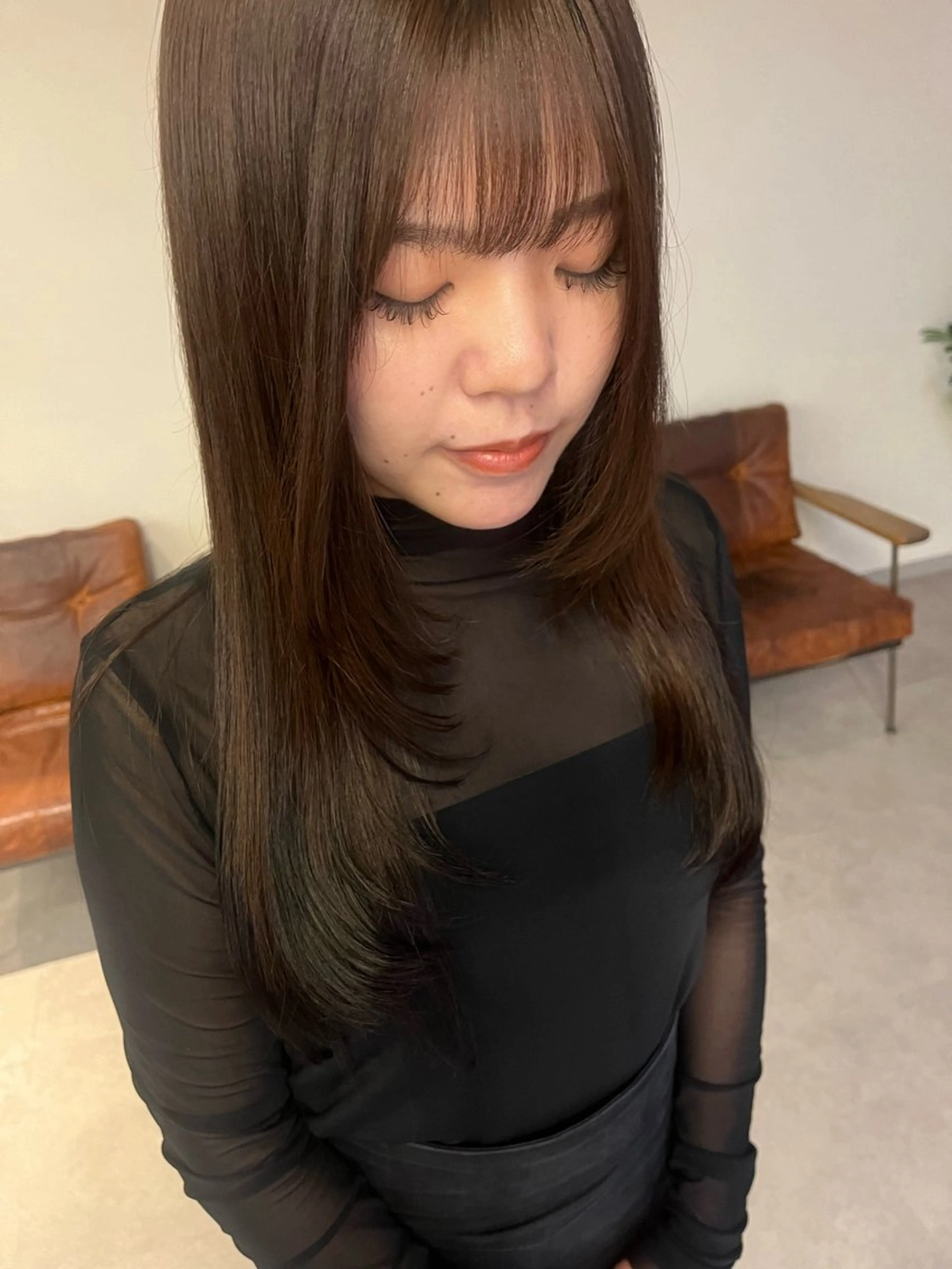 ロング レイヤーカット カット 梅田美容室/カット /Maoのヘアスタイル