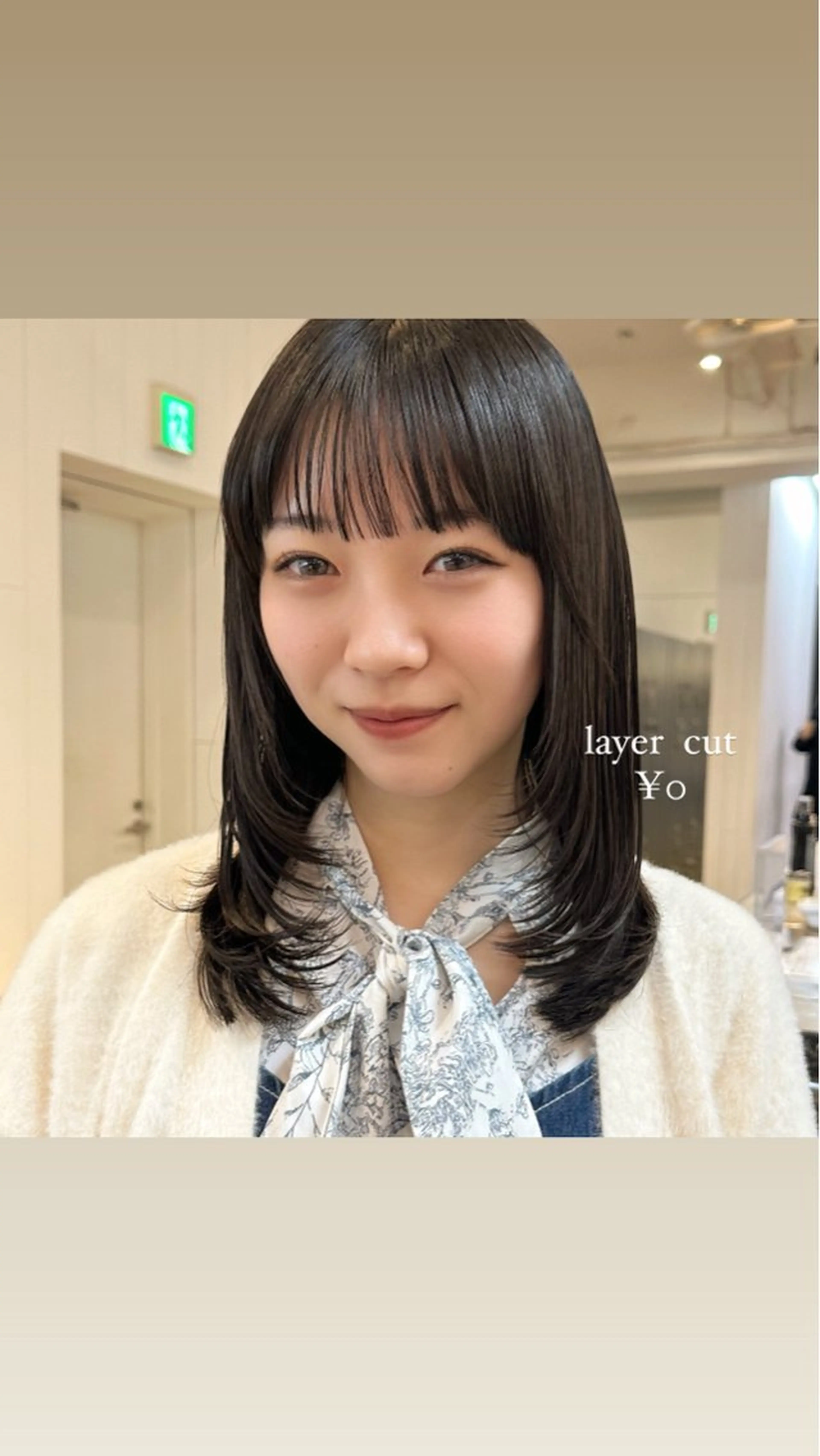 ロング カット Haruka 🎀暖色カラーのヘアスタイル